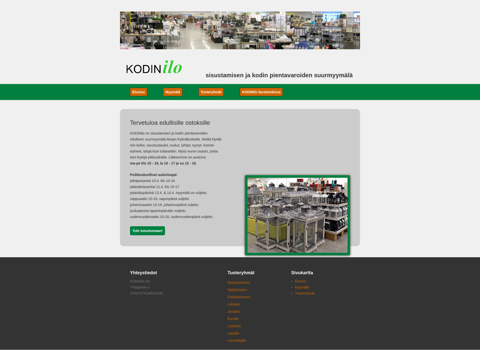 Screenshot for kodinilo.fi