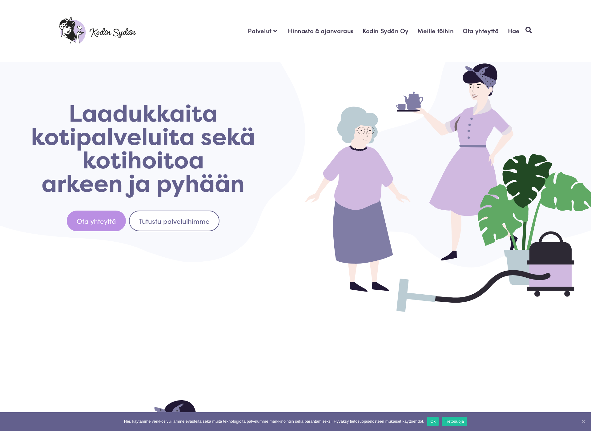 Skärmdump för kodinsydan.fi