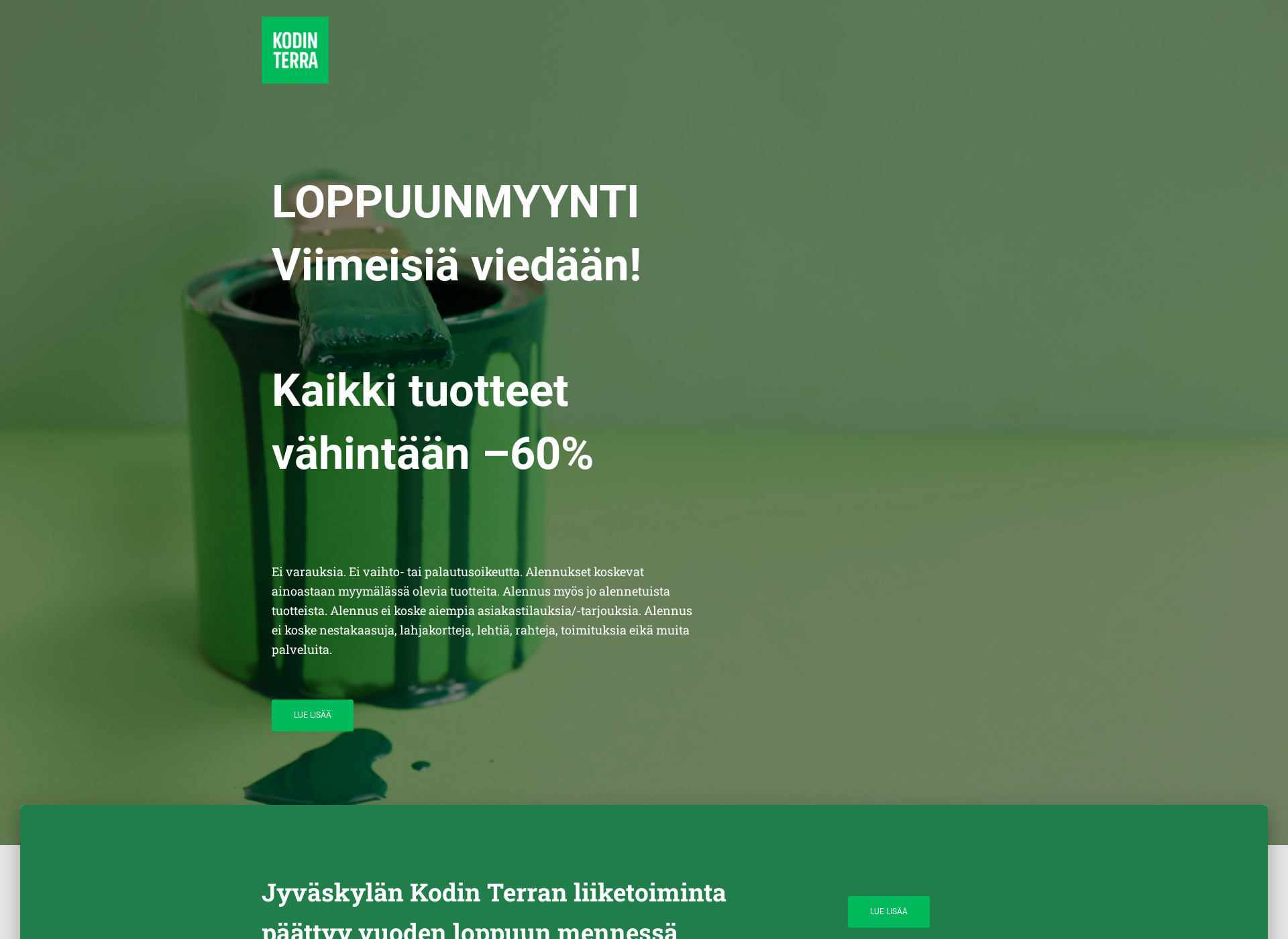 Skärmdump för kodinterrajkl.fi