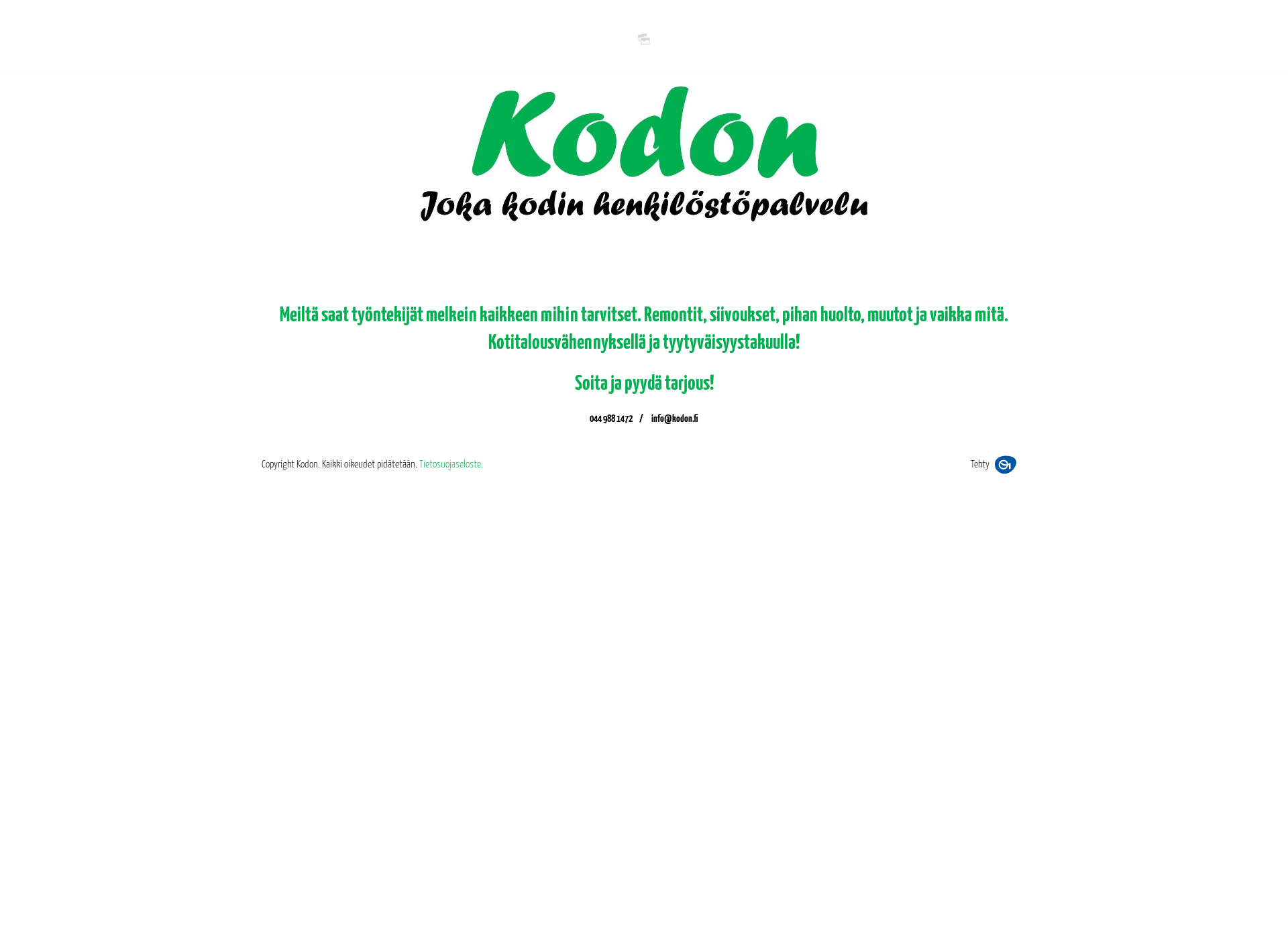 Screenshot for kodon.fi