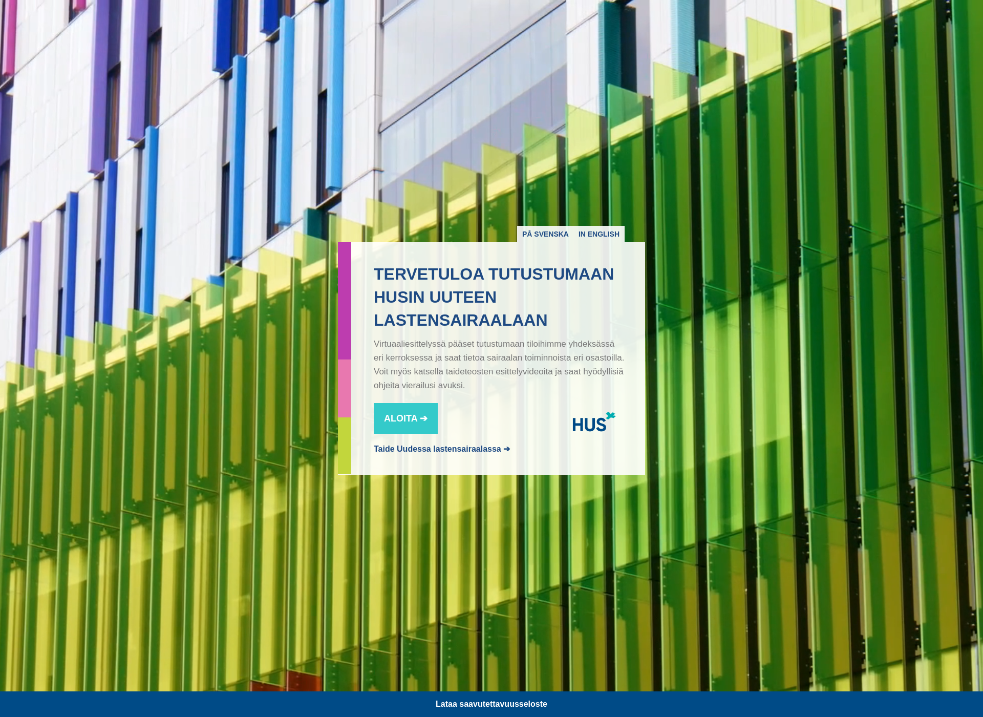 Screenshot for koeuusilastensairaala.fi