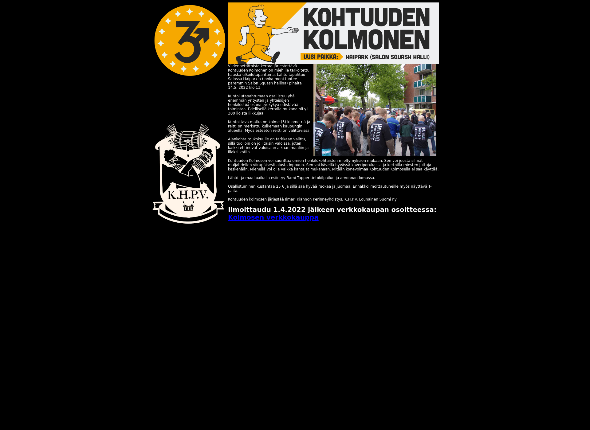 Screenshot for kohtuudenkolmonen.fi