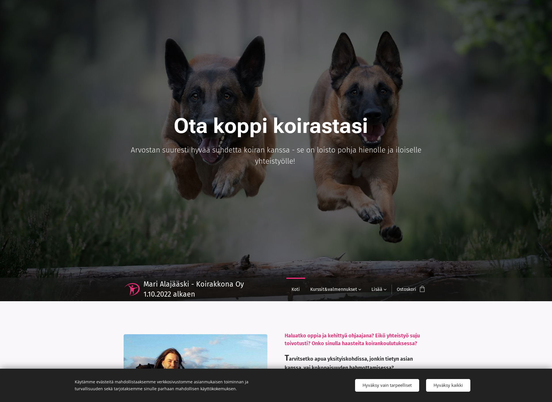 Screenshot for koirakkona.fi