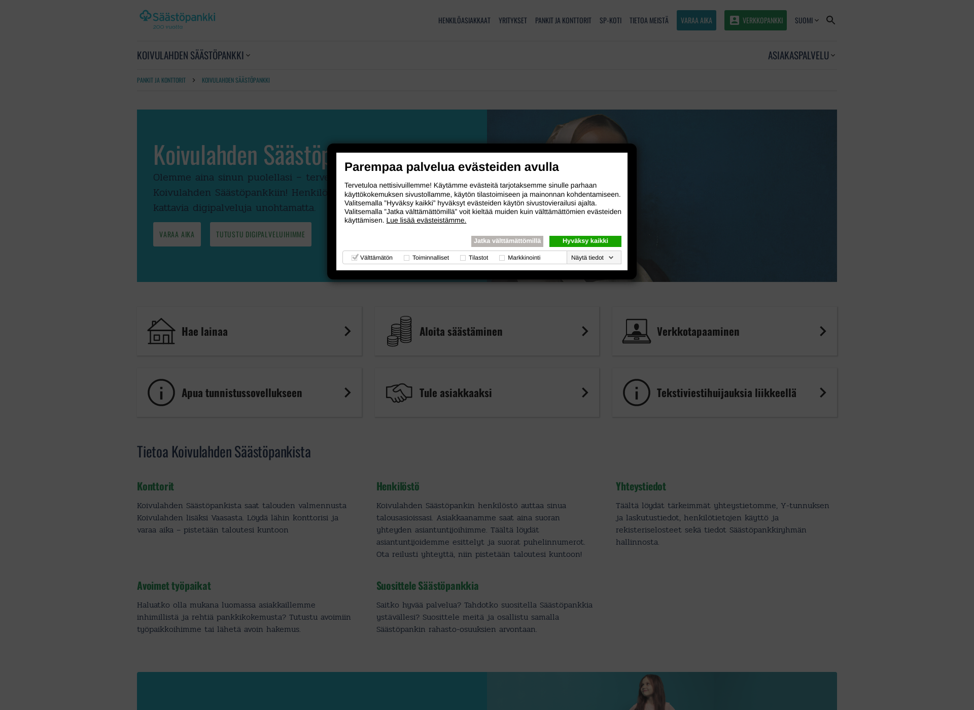 Screenshot for koivulahdensp.fi