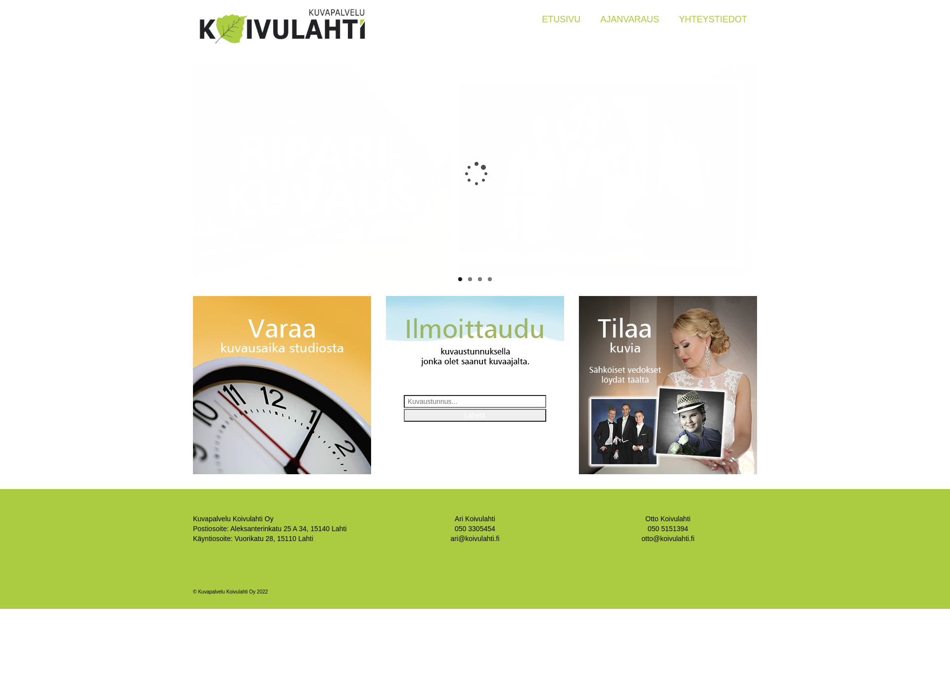 Screenshot for koivulahti.fi