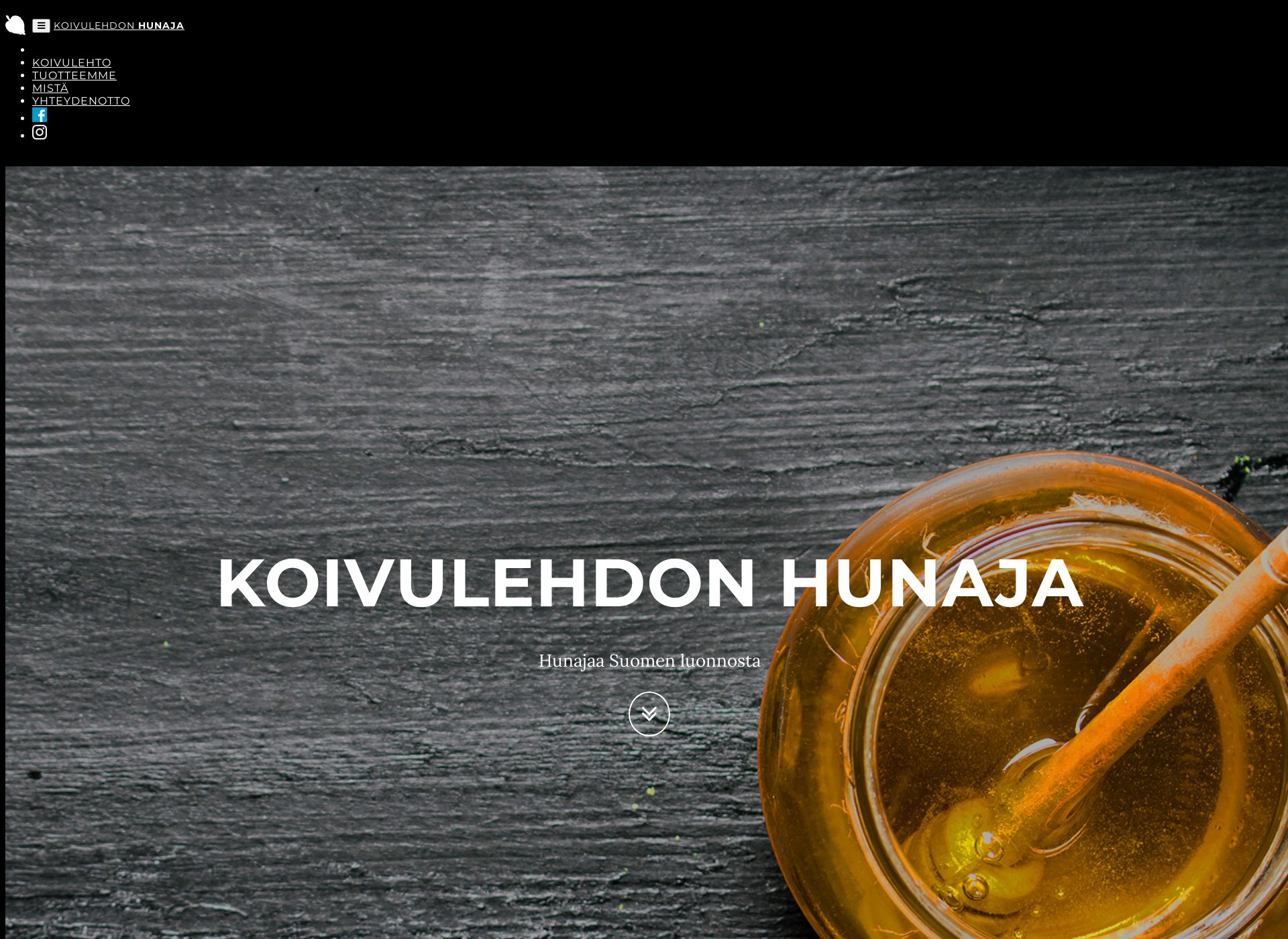 Skärmdump för koivulehdonhunaja.fi