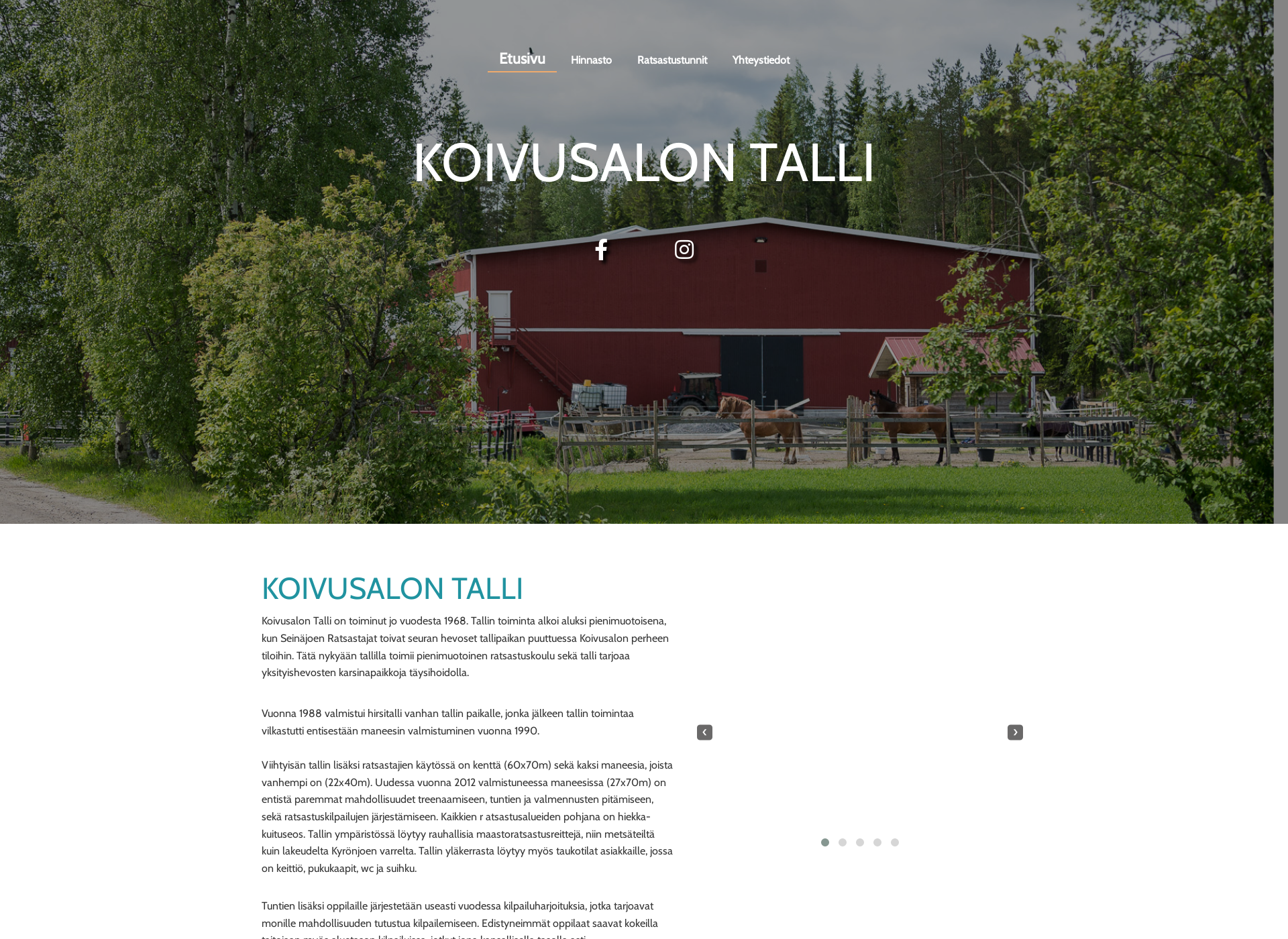 Screenshot for koivusalontalli.fi