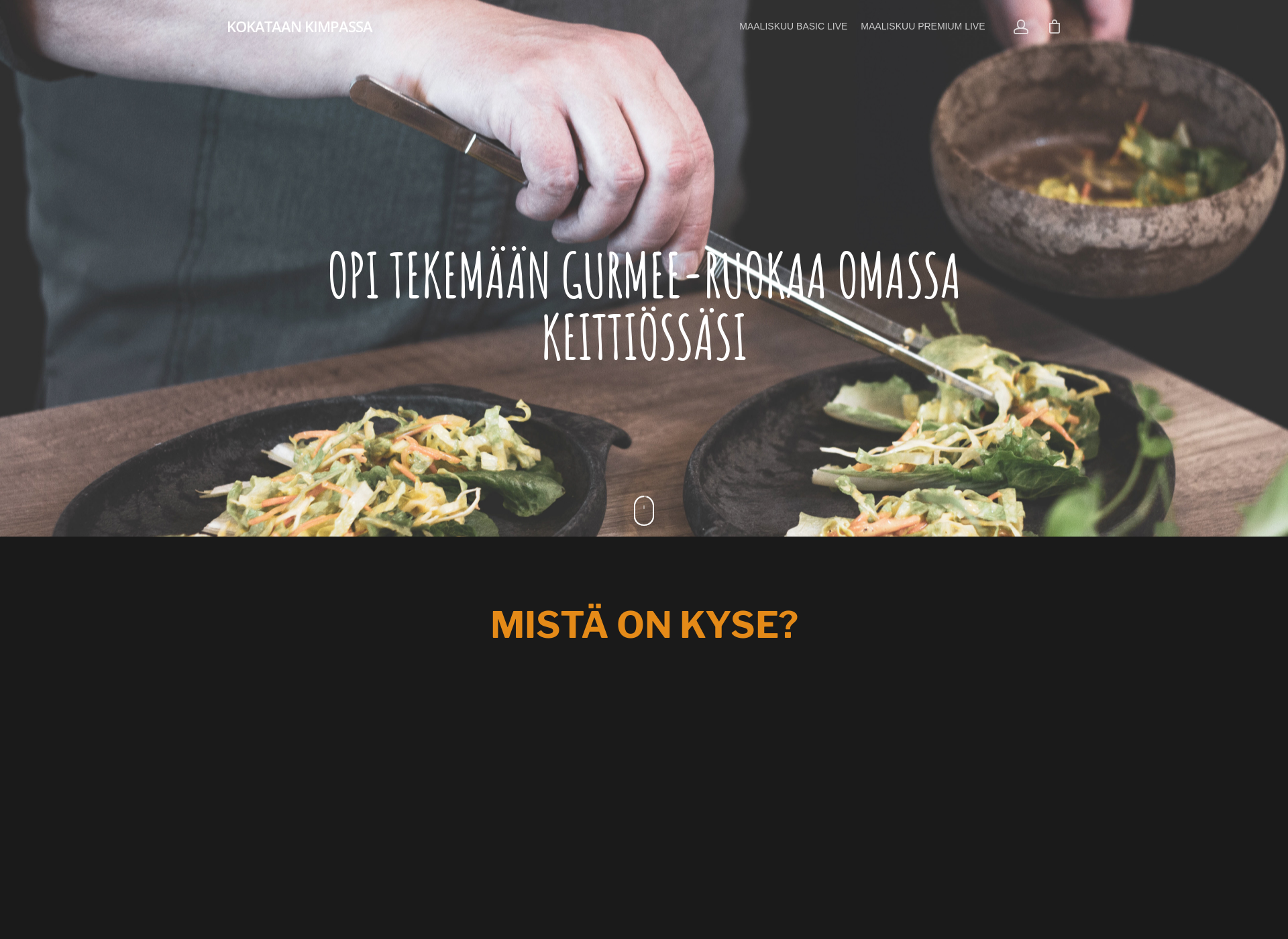 Skärmdump för kokataankimpassa.fi