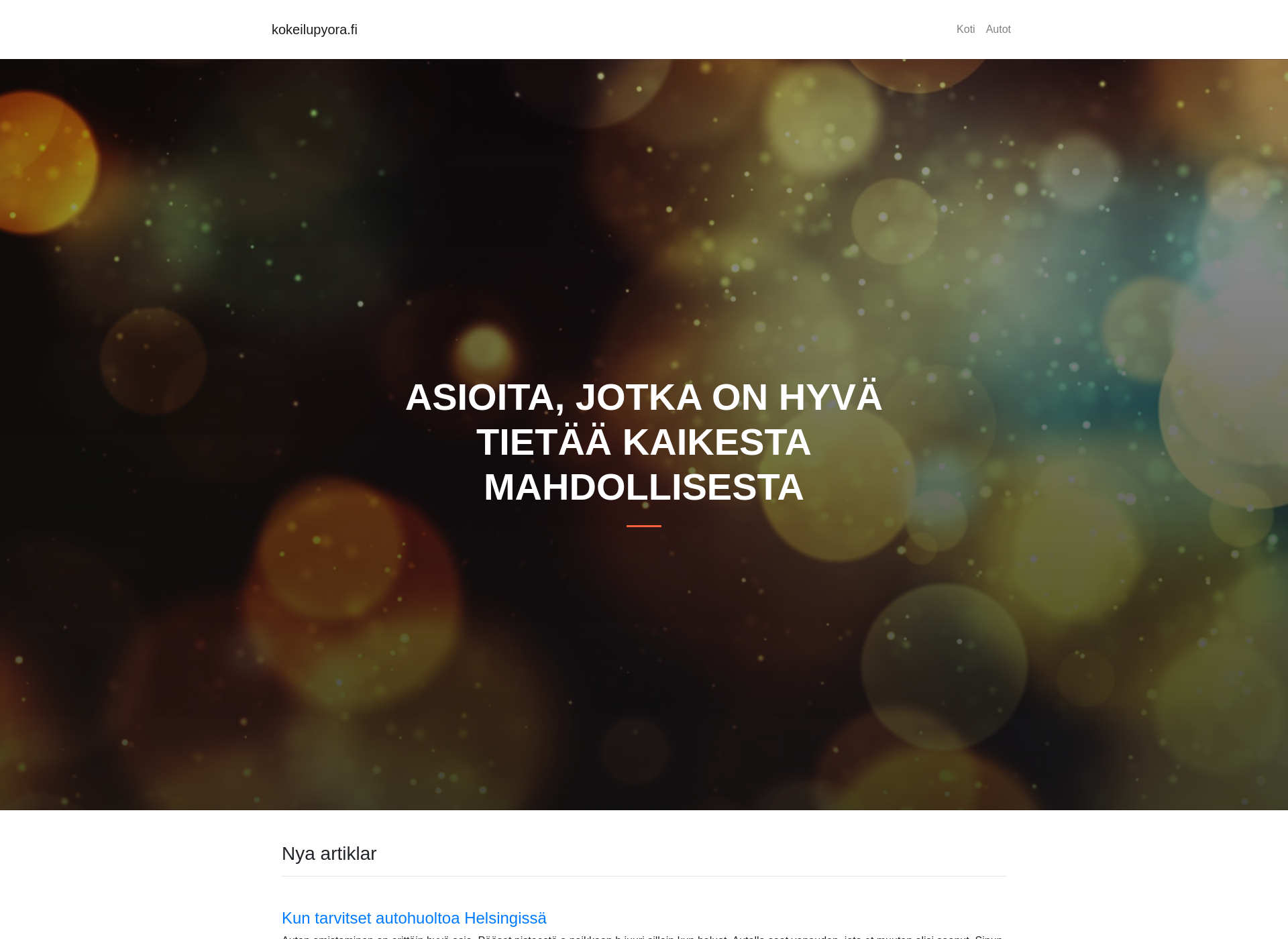 Skärmdump för kokeilupyora.fi