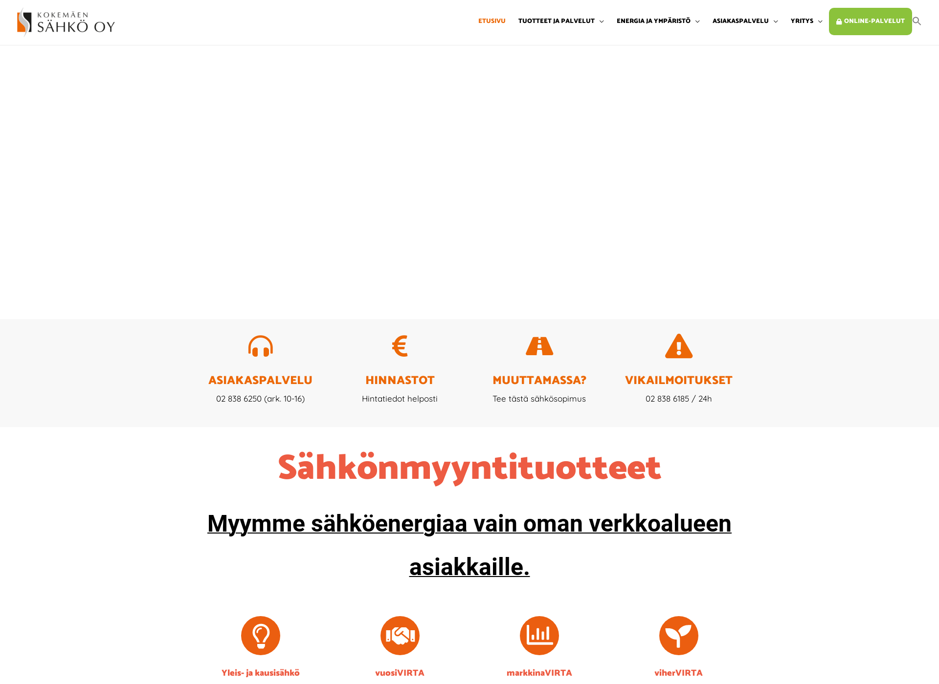 Screenshot for kokemaensahko.fi
