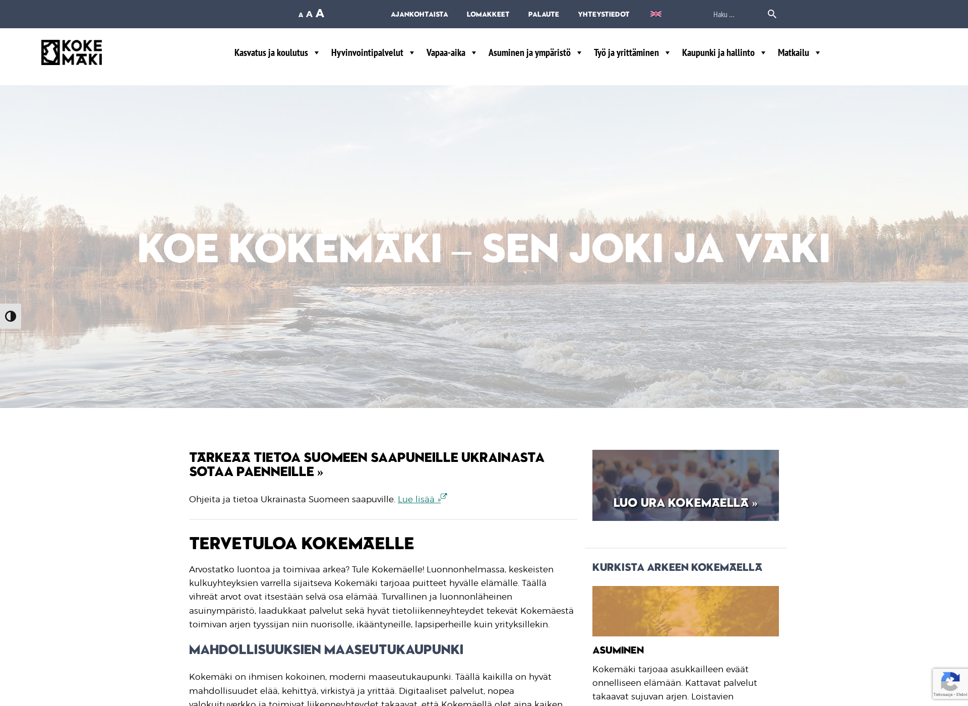 Screenshot for kokemaki.fi
