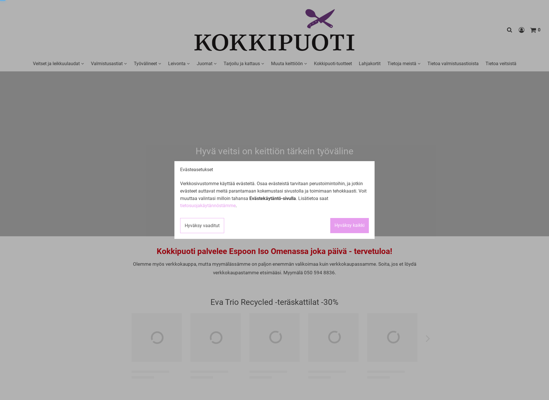 Screenshot for kokkipuoti.fi
