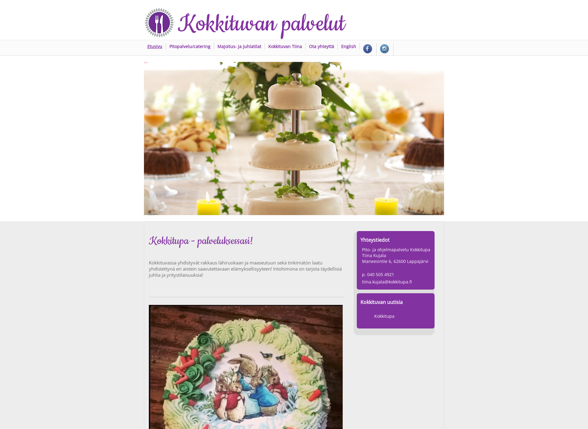Screenshot for kokkitupa.fi