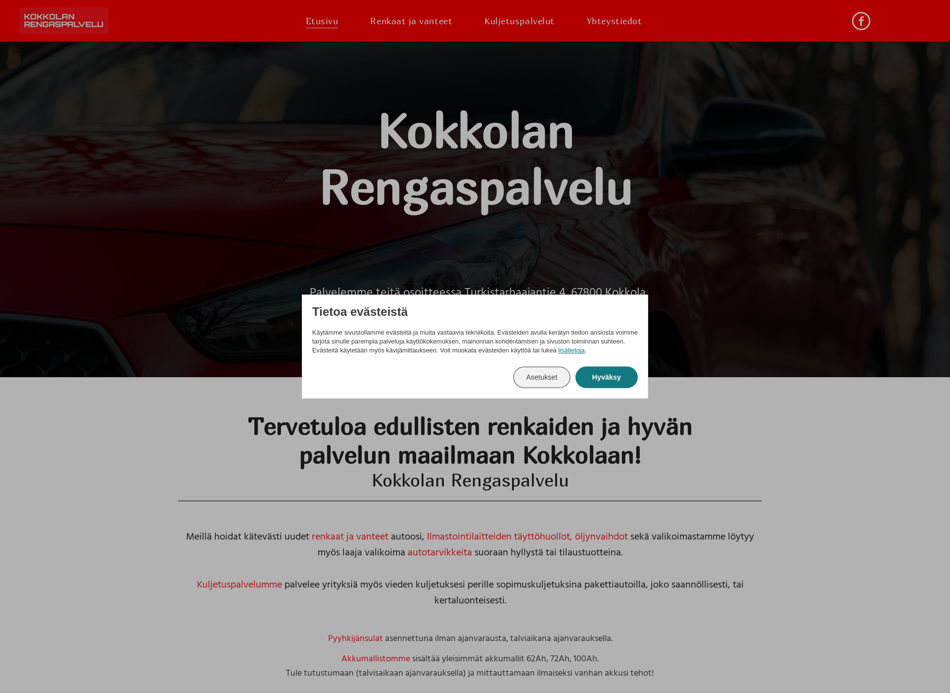 Screenshot for kokkolanrengaspalvelu.fi