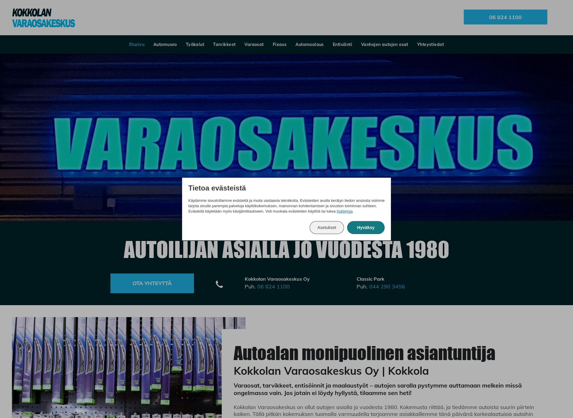 Screenshot for kokkolanvaraosakeskus.fi