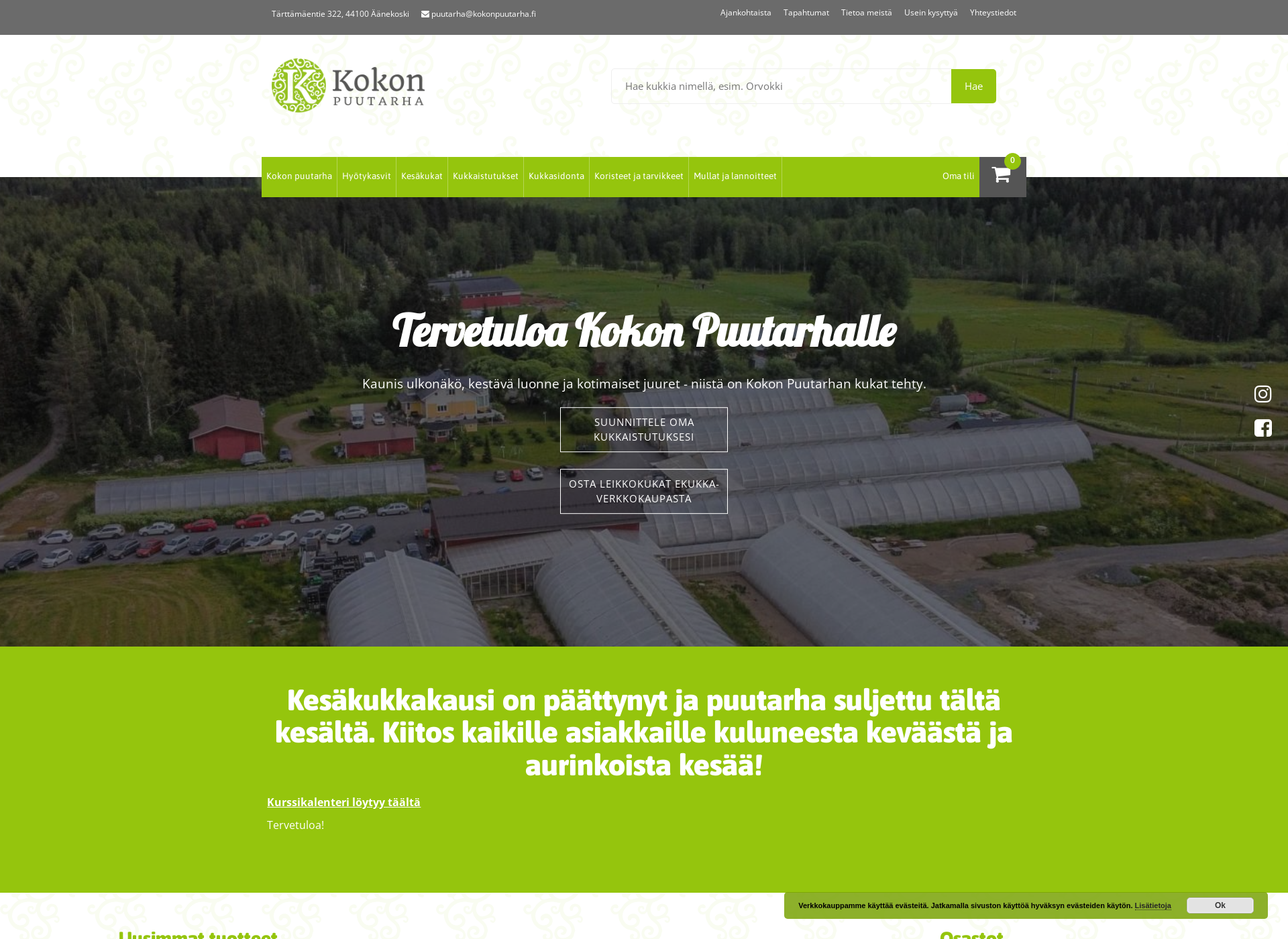Screenshot for kokonpuutarha.fi