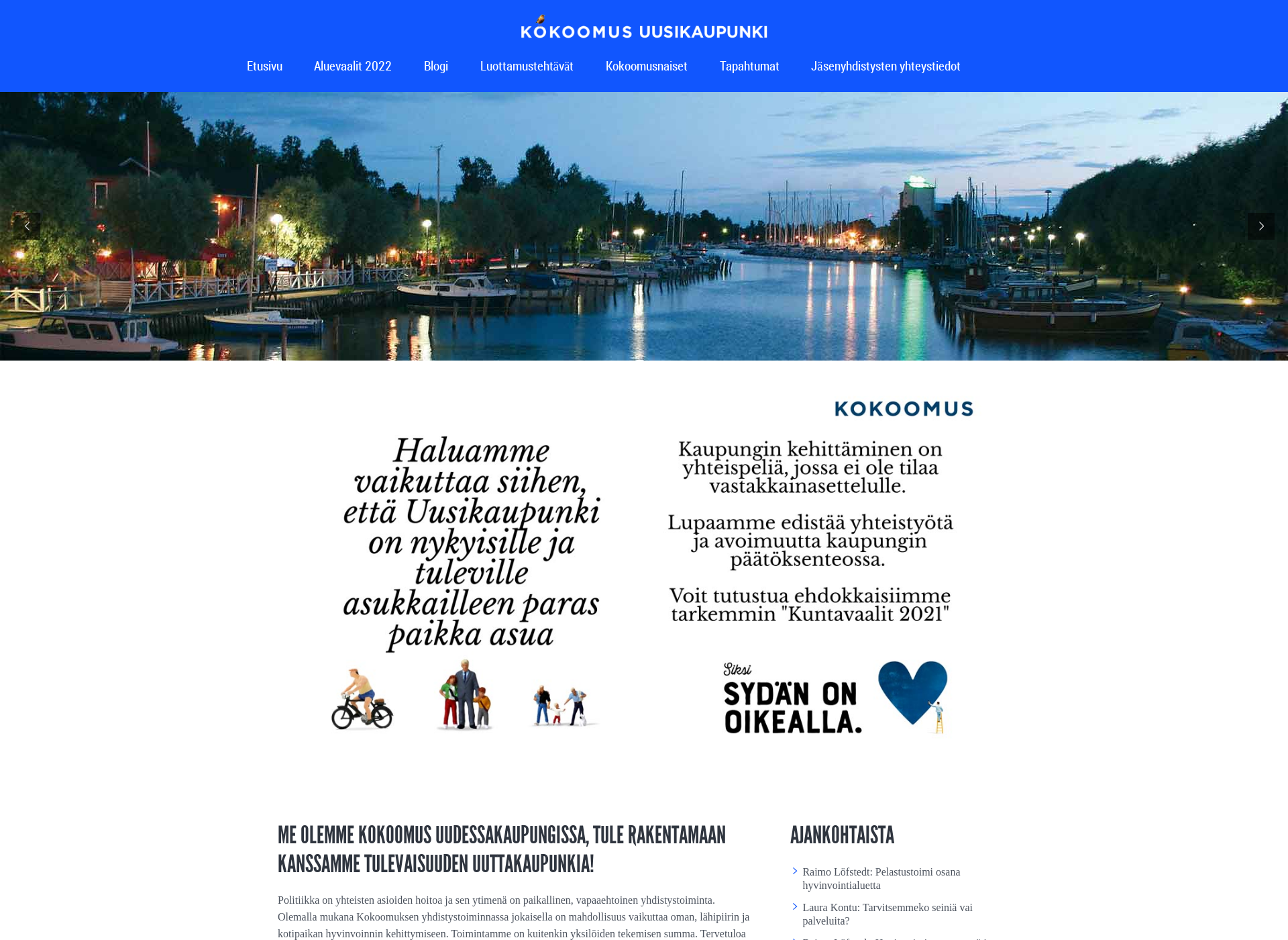 Screenshot for kokoomusuusikaupunki.fi