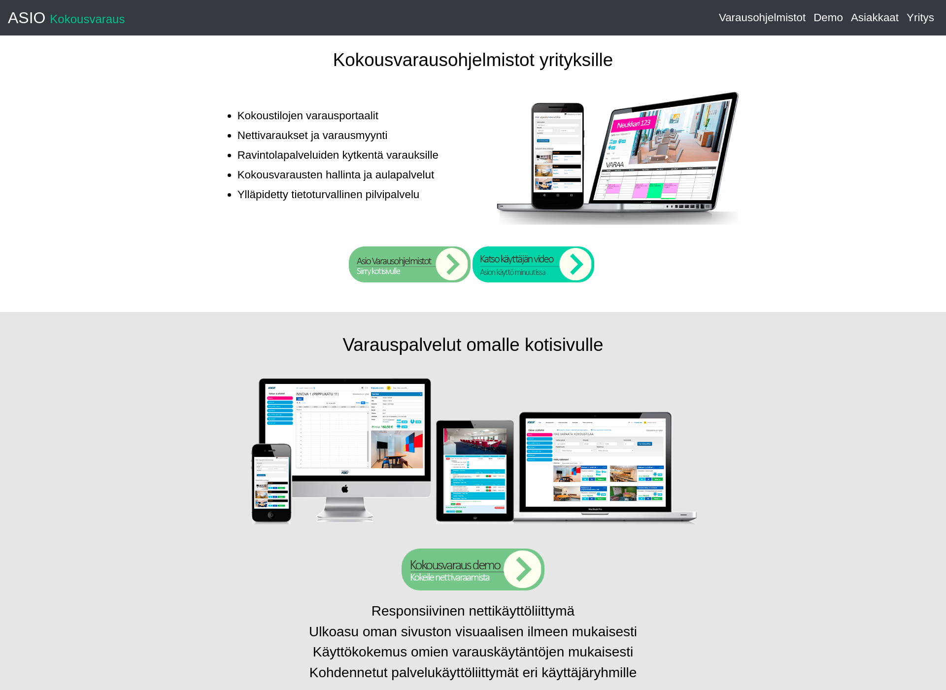 Screenshot for kokousvaraus.fi