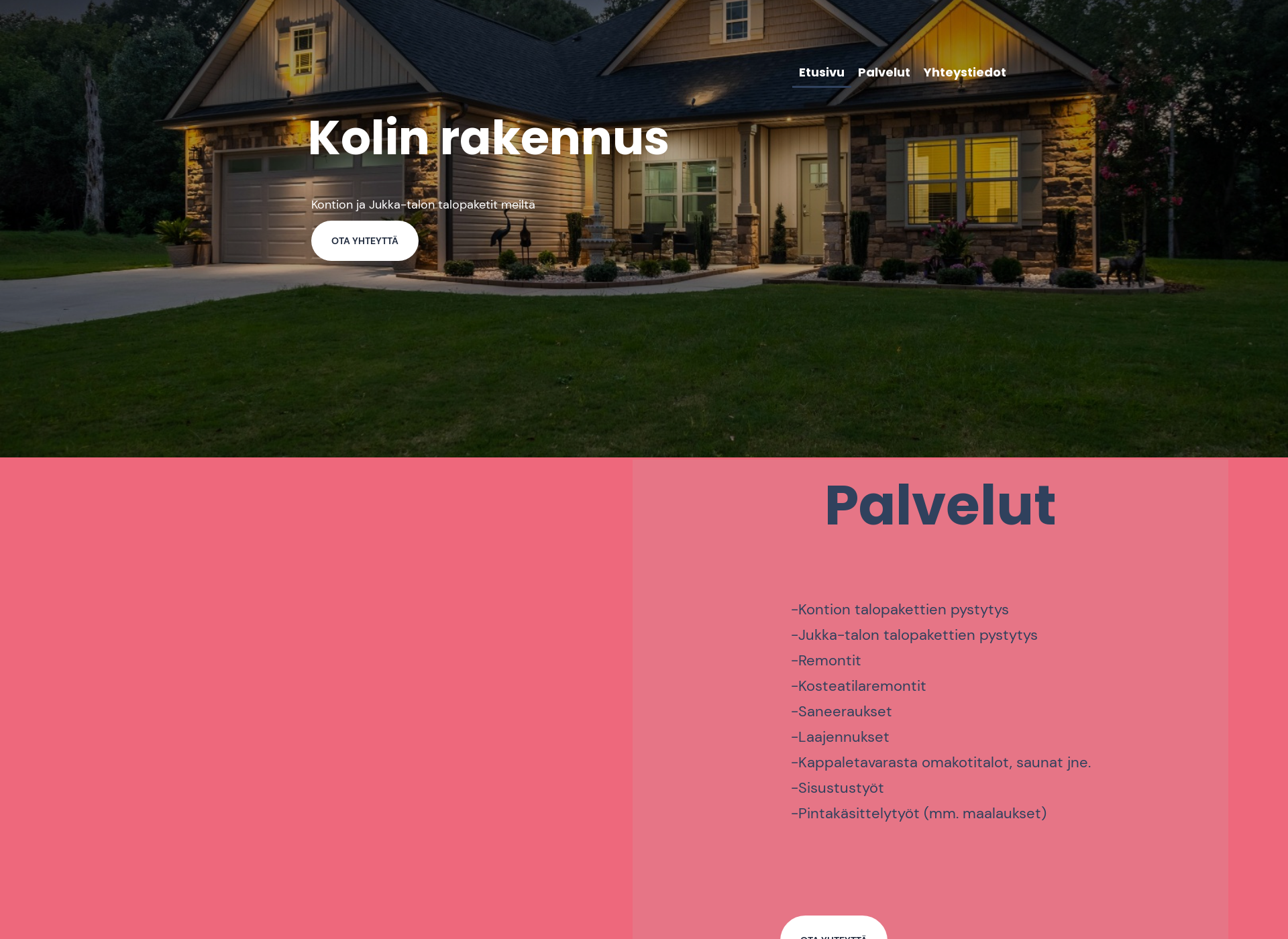 Screenshot for kolinrakennus.fi