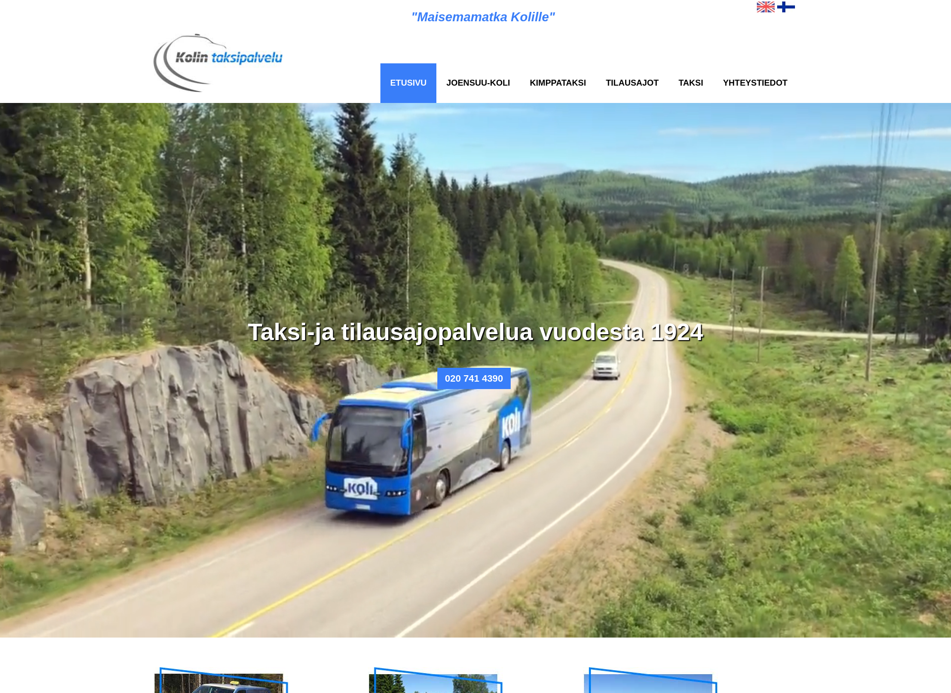 Screenshot for kolintaksi.fi