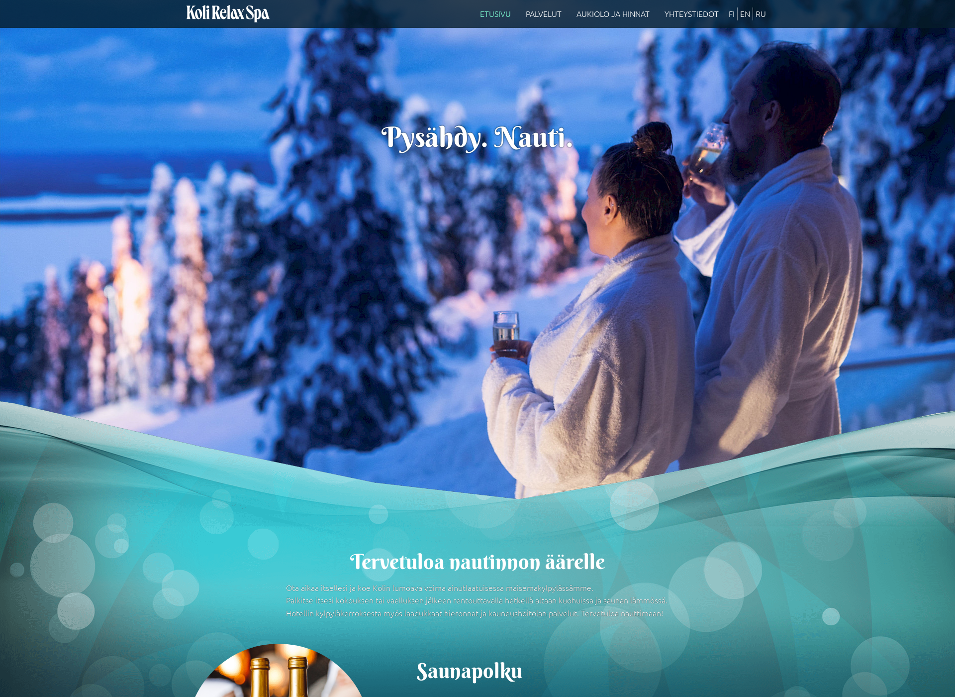 Screenshot for kolirelaxspa.fi