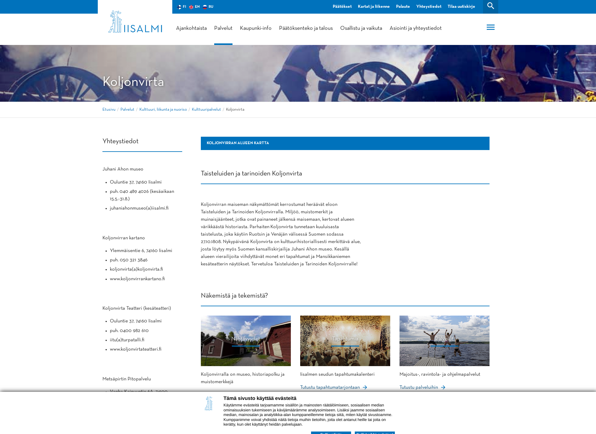 Screenshot for koljonvirta.fi