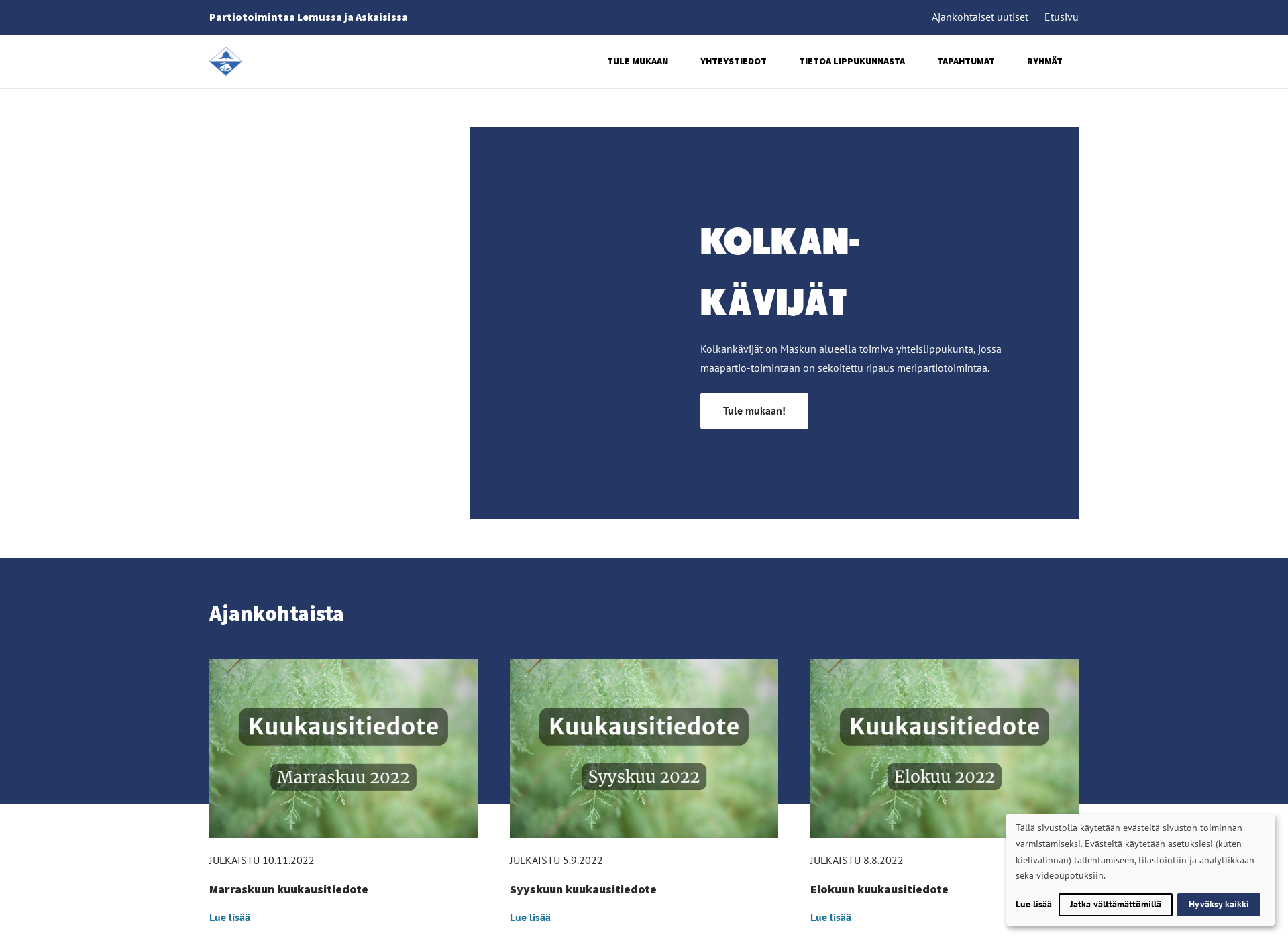 Screenshot for kolkankavijat.fi