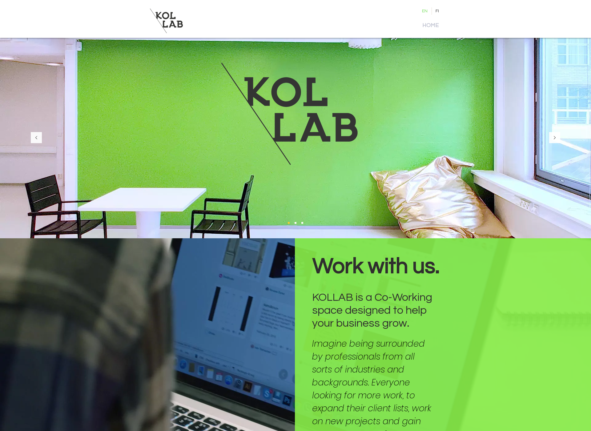 Screenshot for kollab.fi