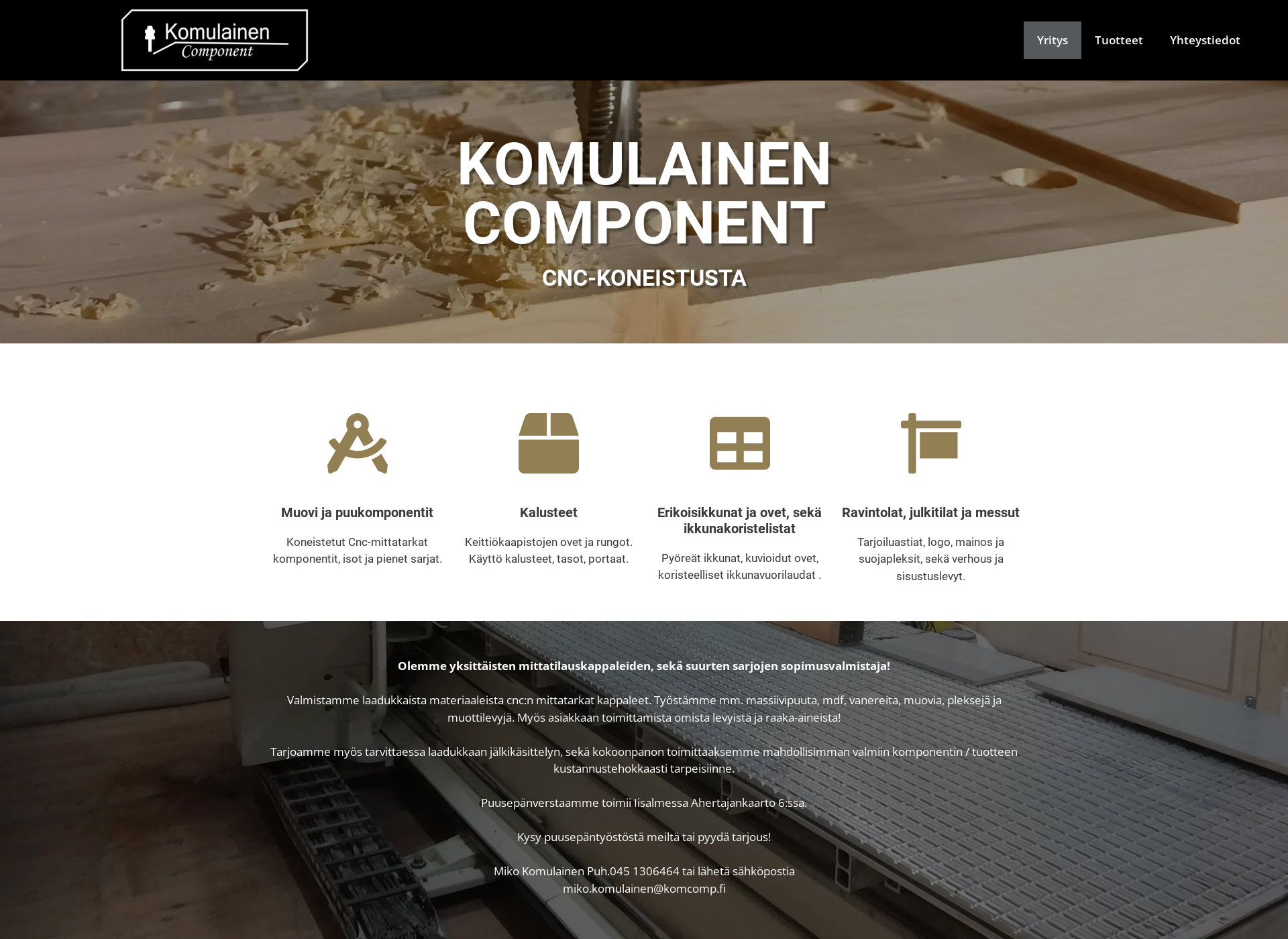 Screenshot for komcomp.fi