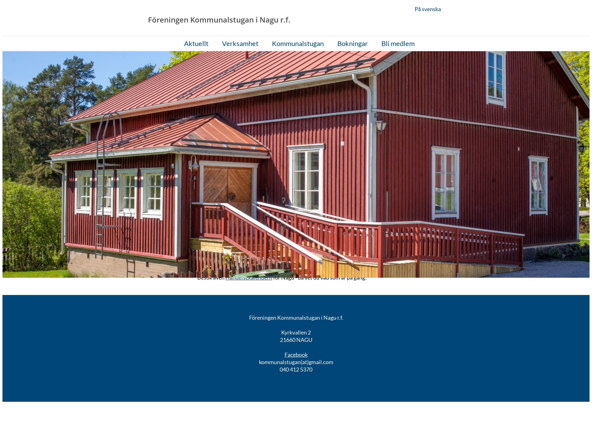 Skärmdump för kommunalstugan.fi