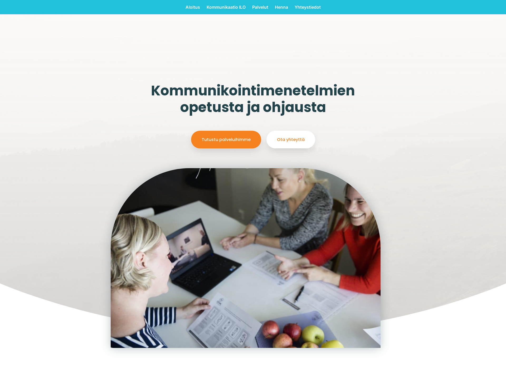 Skärmdump för kommunikaatioilo.fi
