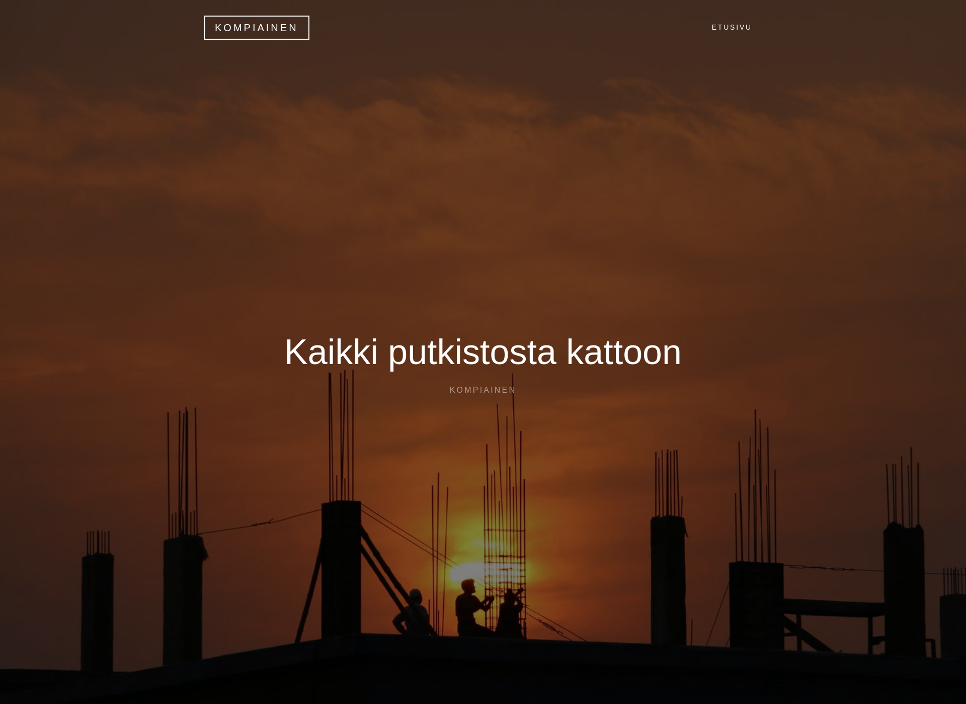 Skärmdump för kompiainen.fi