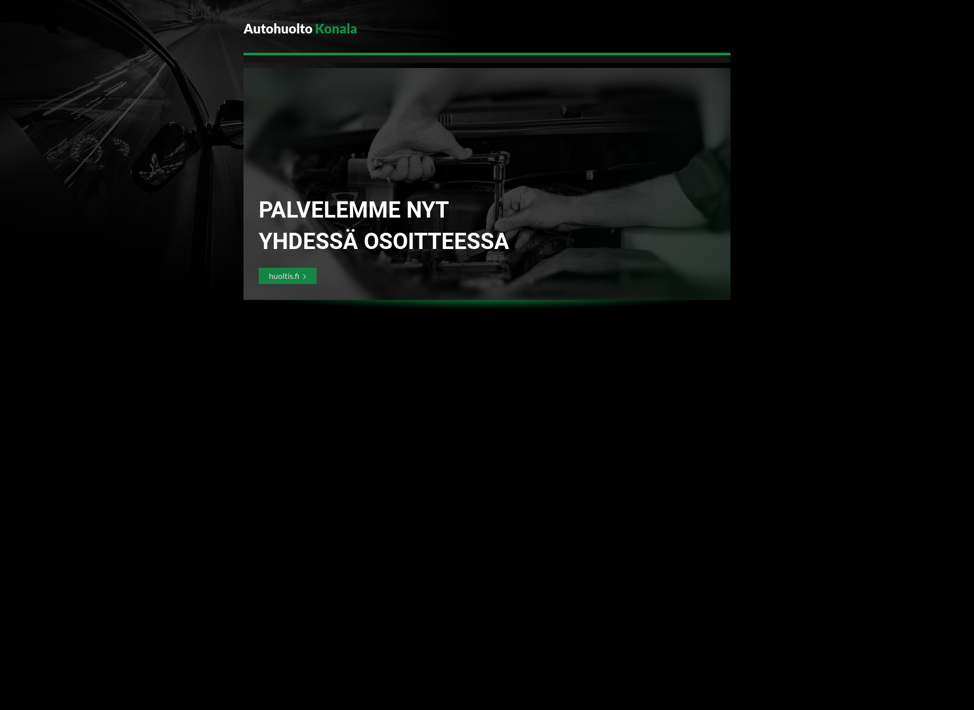 Skärmdump för konalanautohuolto.fi