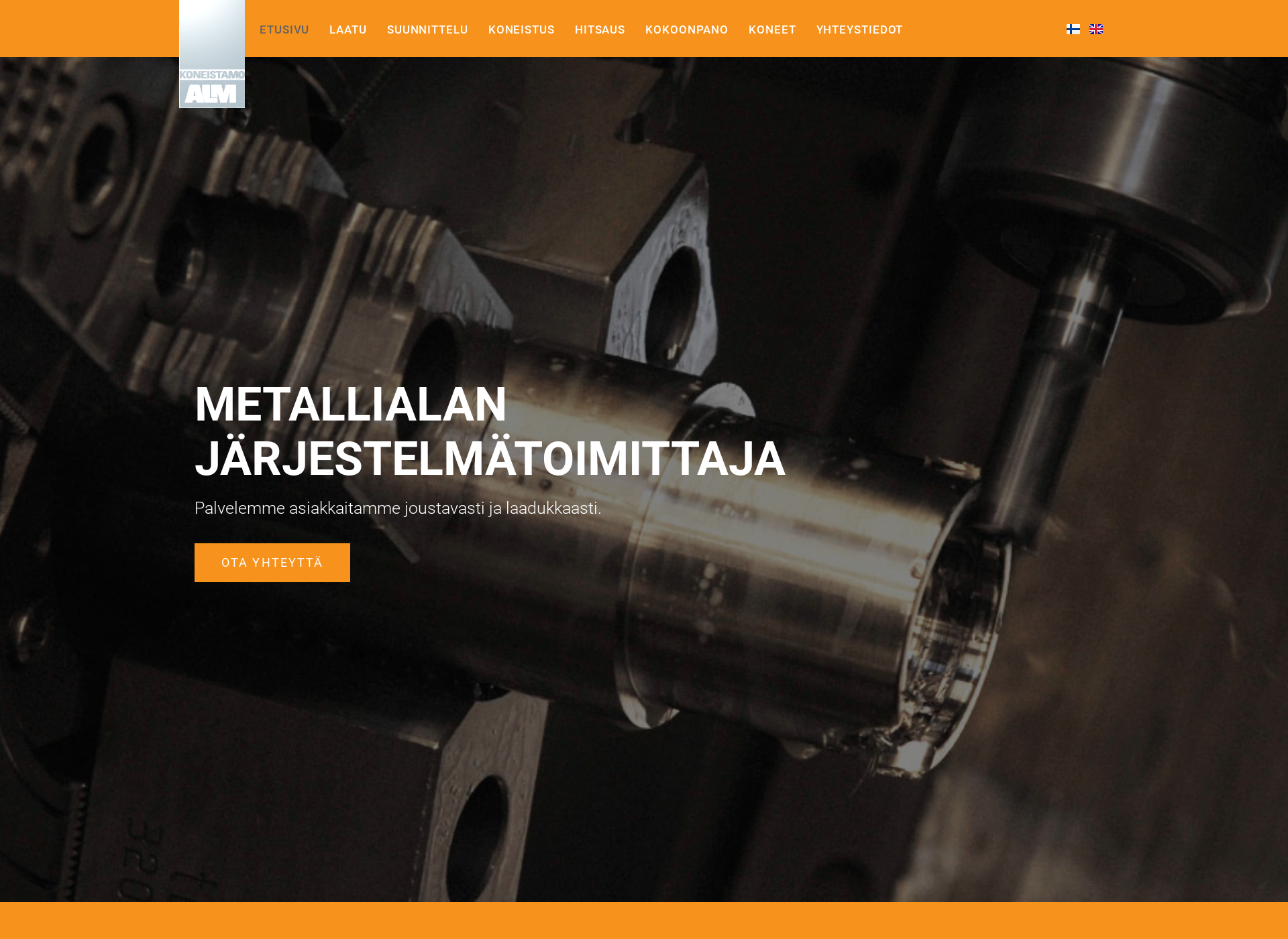 Skärmdump för koneistamoalm.fi
