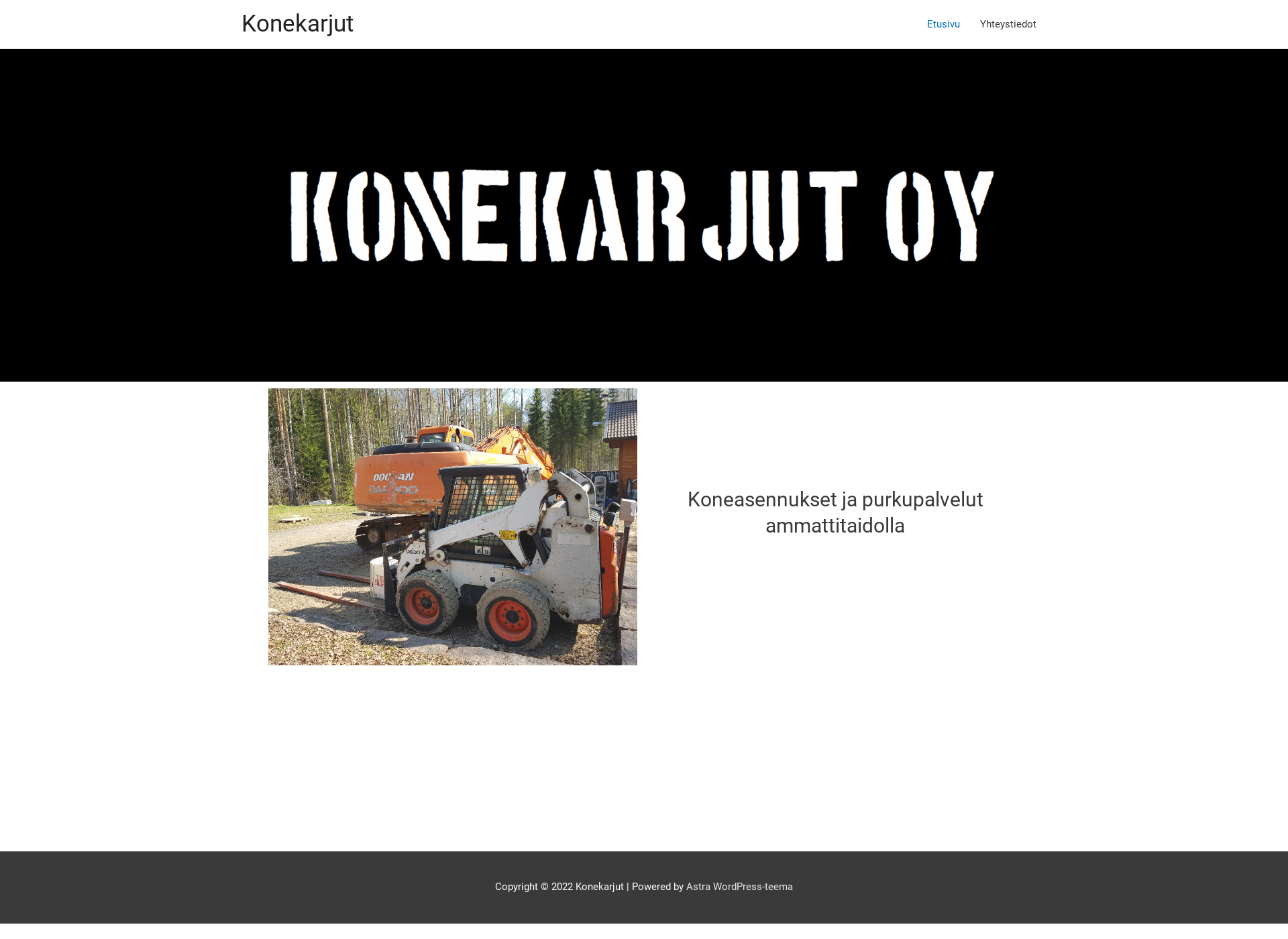 Skärmdump för konekarjut.fi