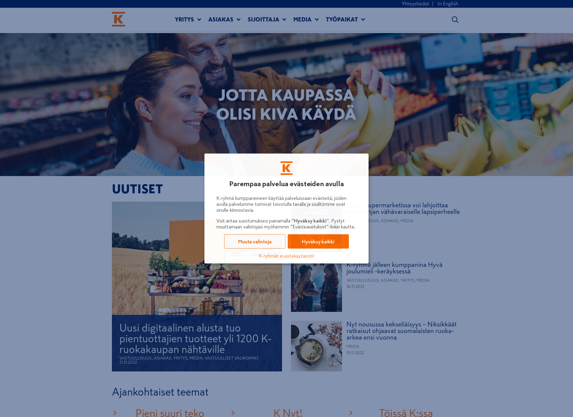 Screenshot for konekesko.fi