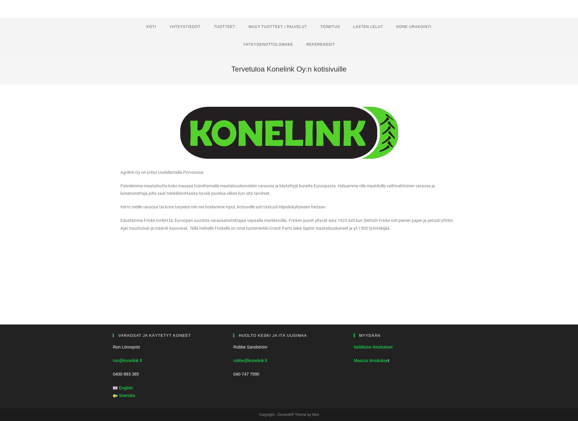 Screenshot for konelink.fi