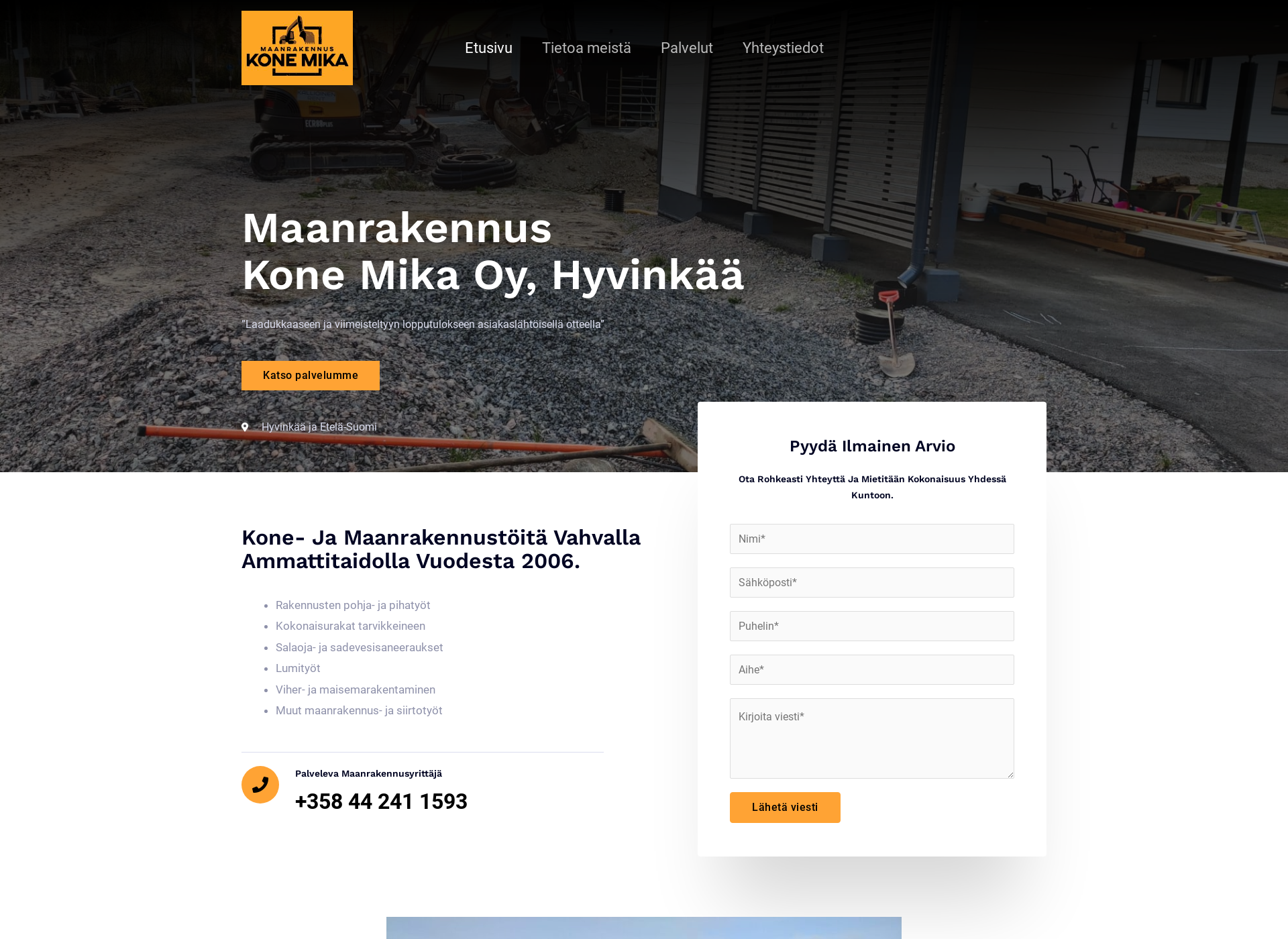 Screenshot for konemika.fi