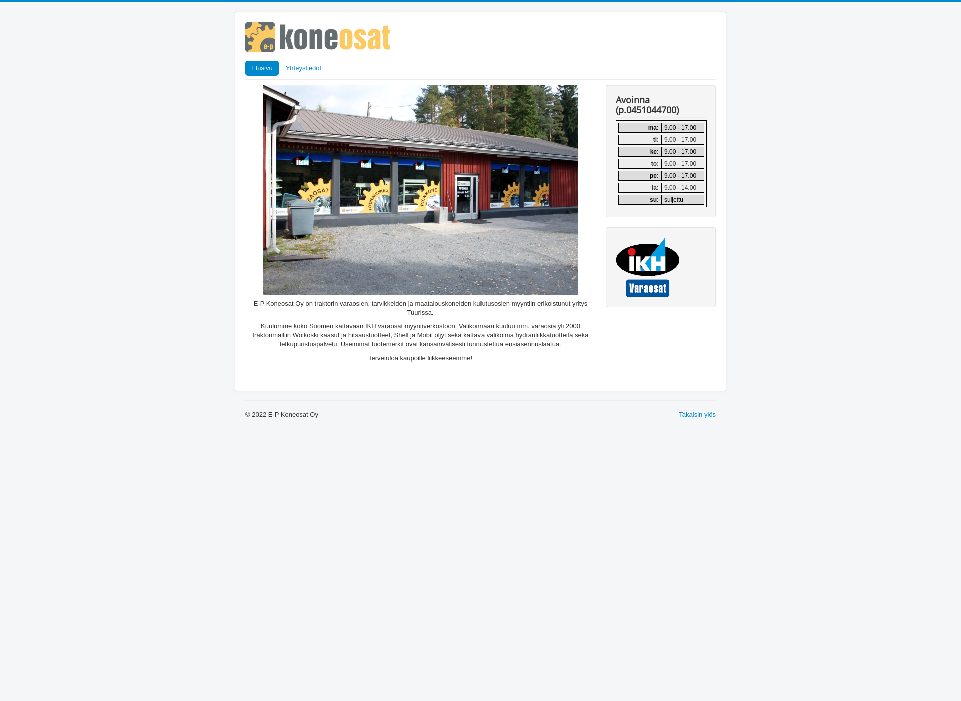 Screenshot for koneosat.fi