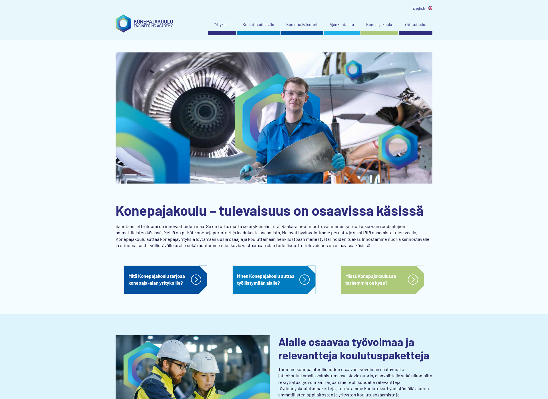 Screenshot for konepajakoulu.fi