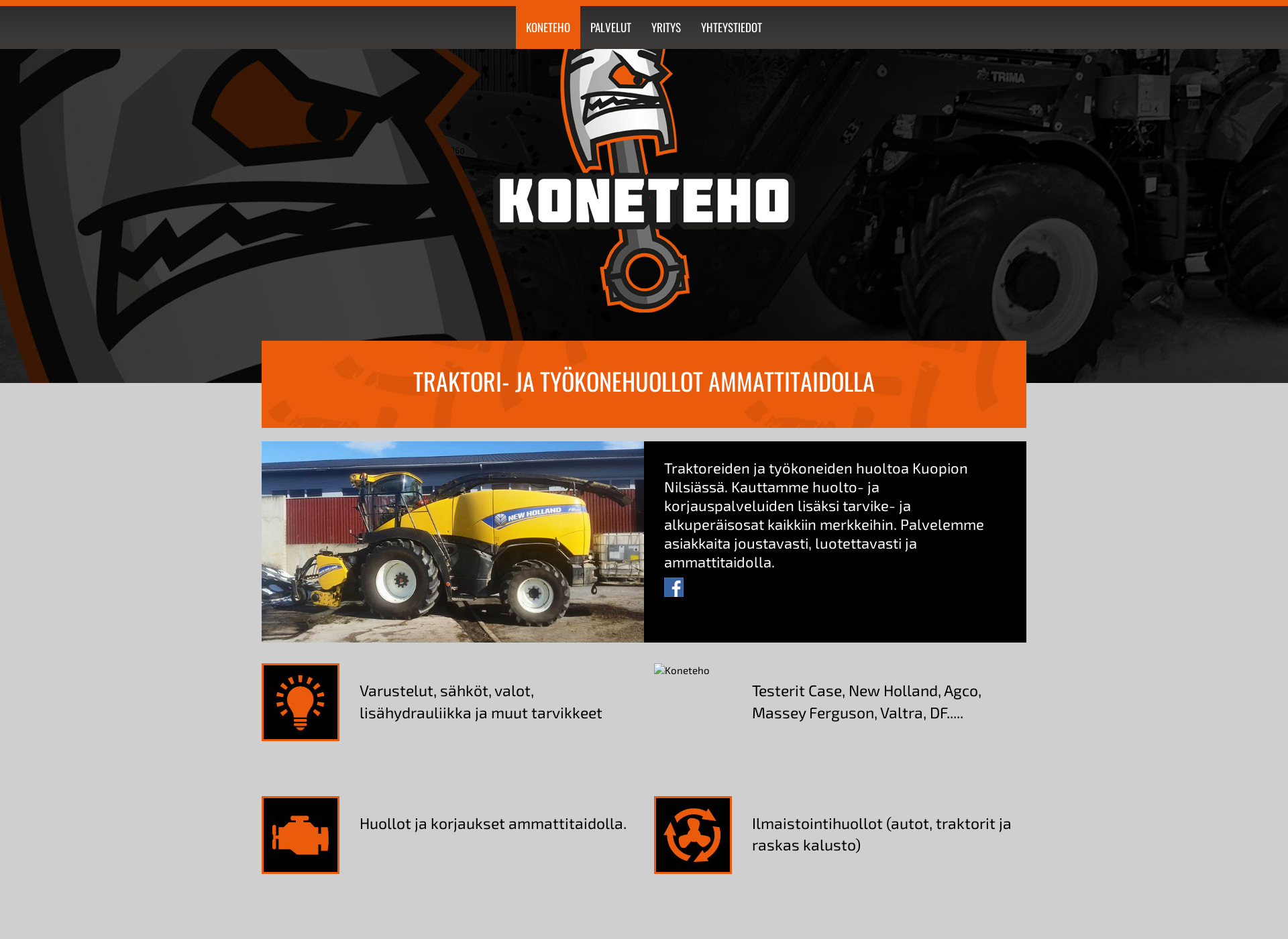 Screenshot for koneteho.fi