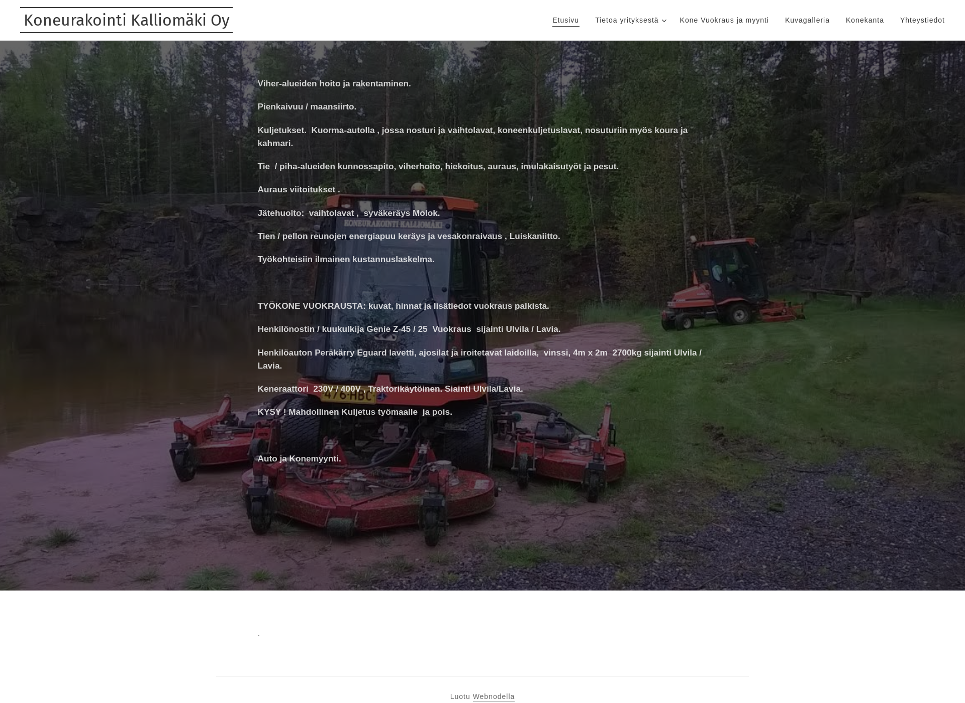 Screenshot for koneurakointi-kalliomaki.com