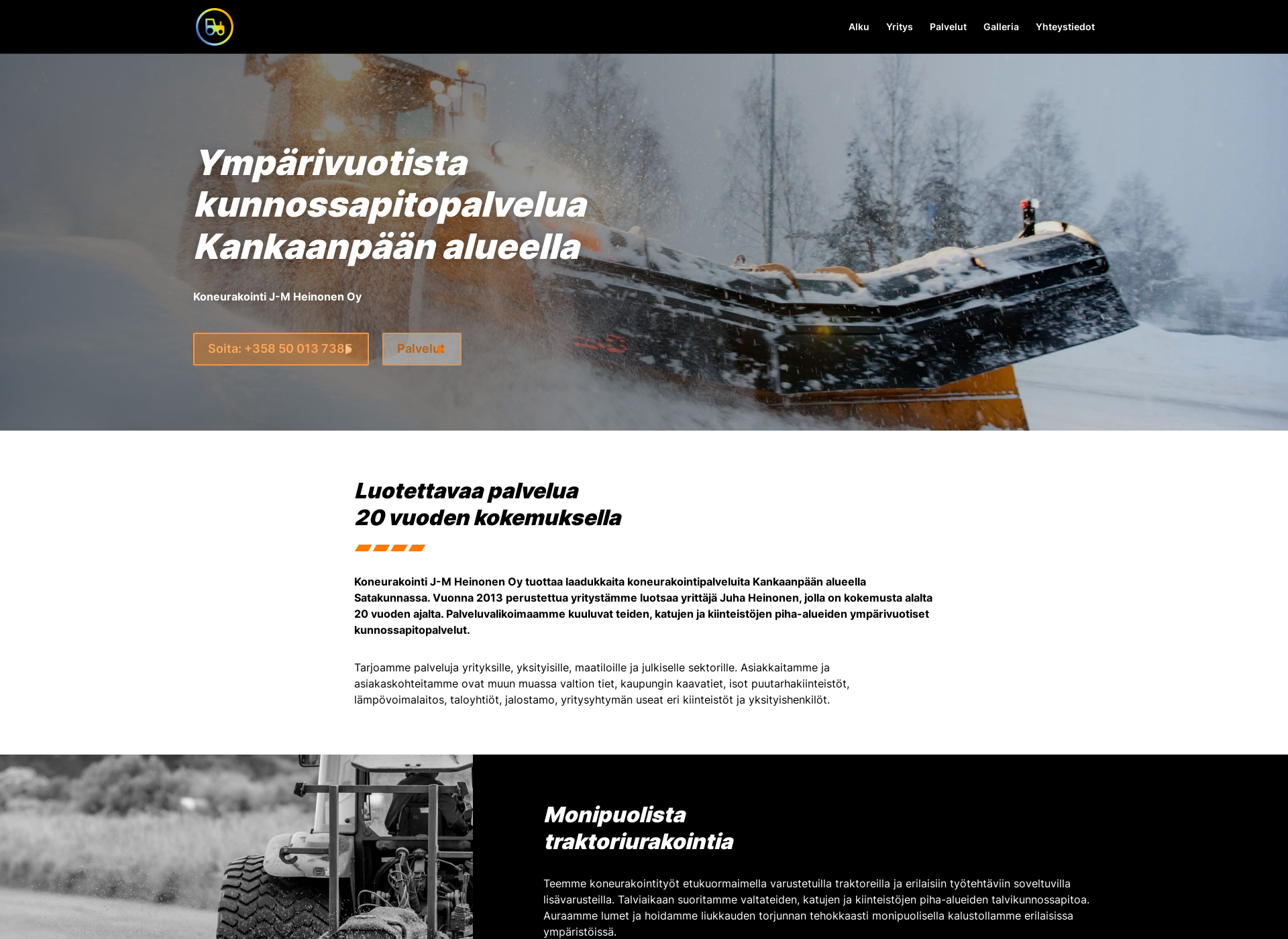 Screenshot for koneurakointiheinonen.fi