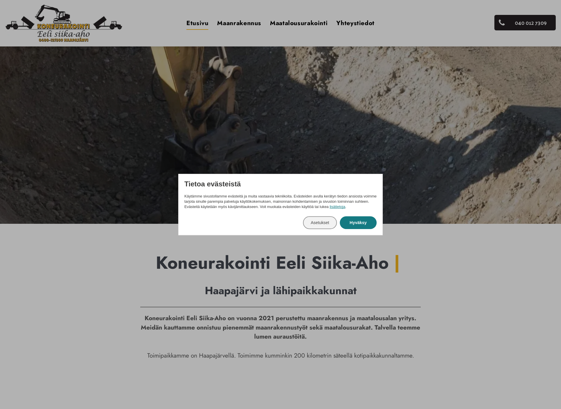 Screenshot for koneurakointisiika-aho.fi