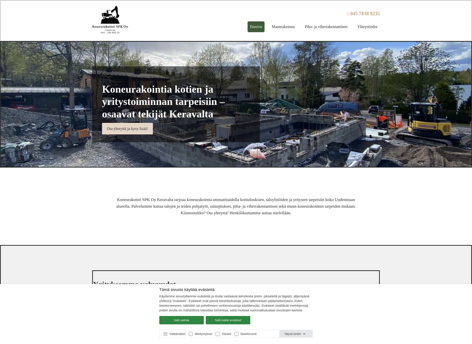 Screenshot for koneurakointispk.fi