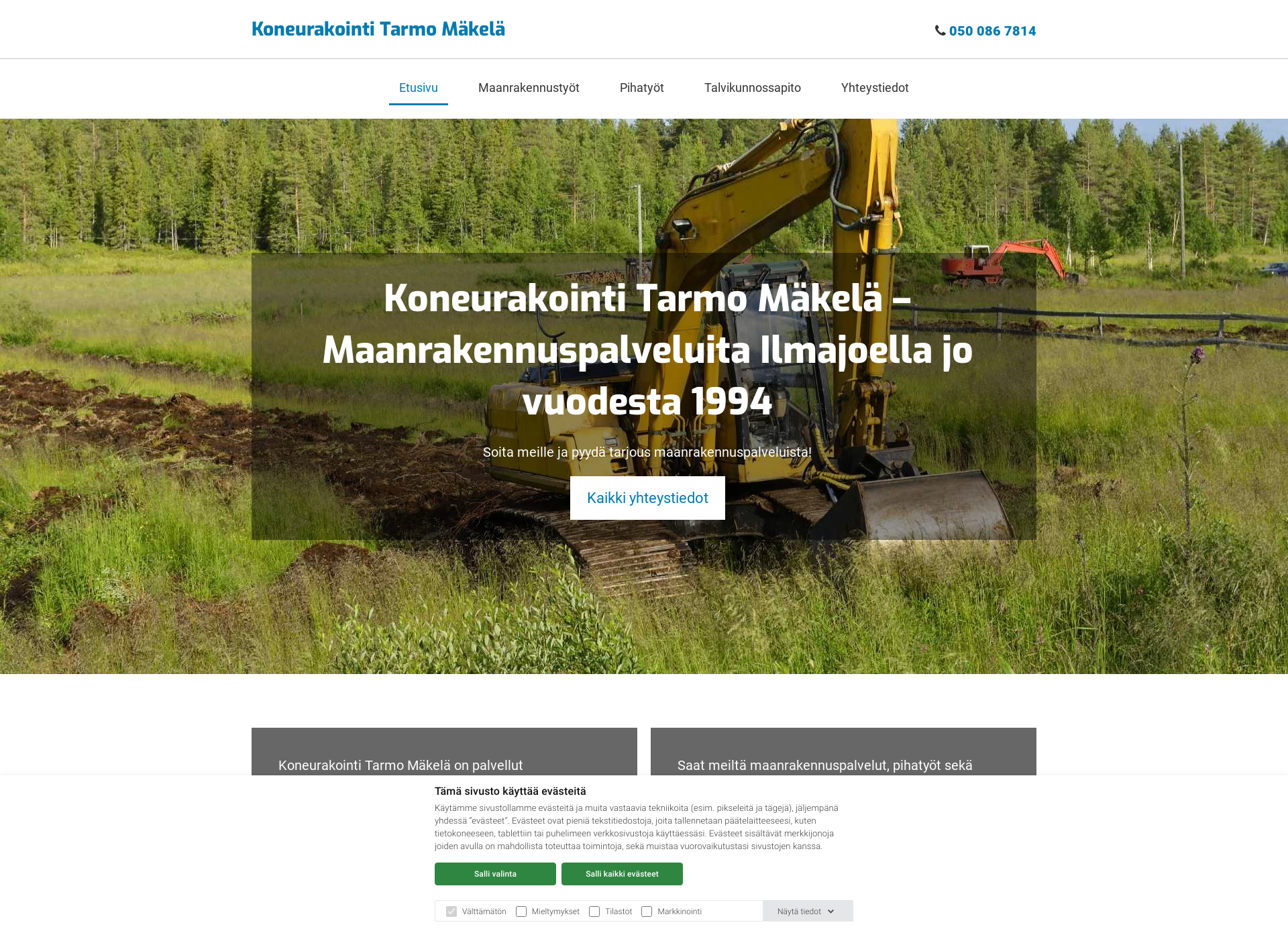 Screenshot for koneurakointitarmomakela.fi