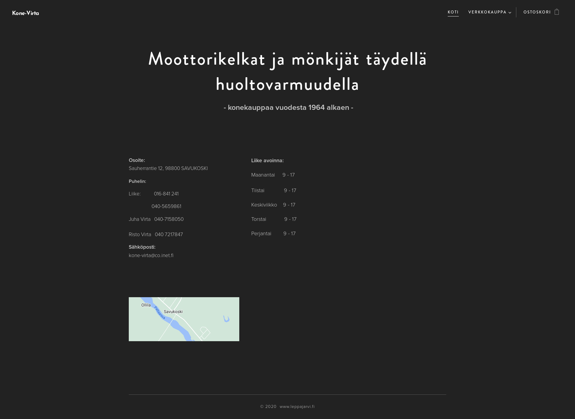 Screenshot for konevirta.fi