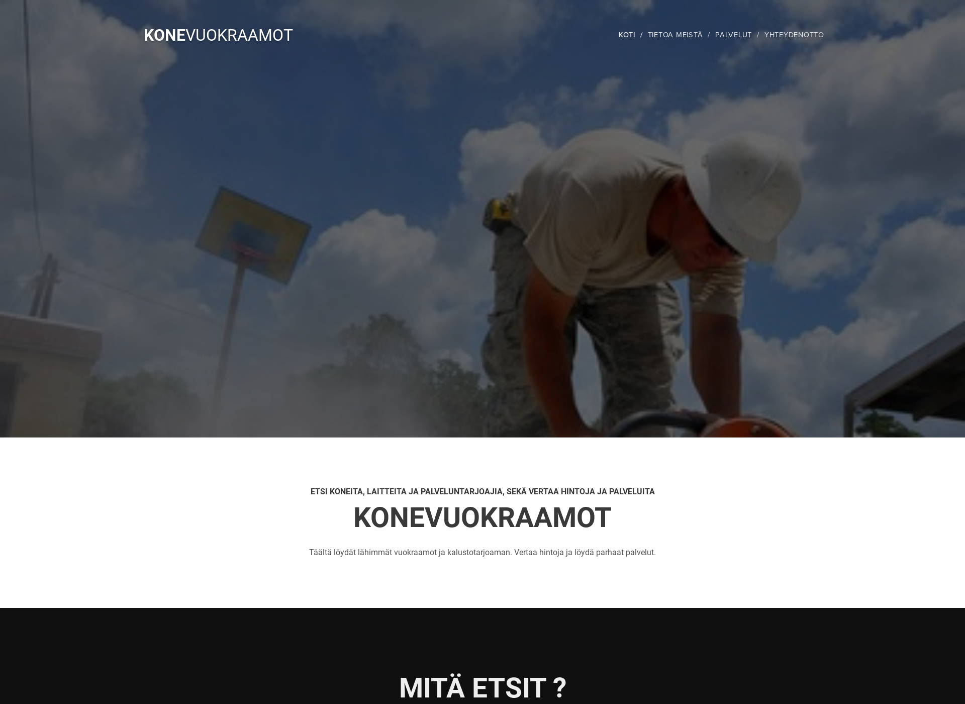 Screenshot for konevuokraamot.fi