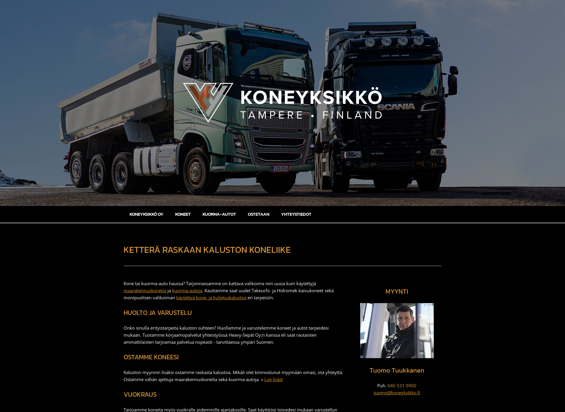 Screenshot for koneyksikko.fi