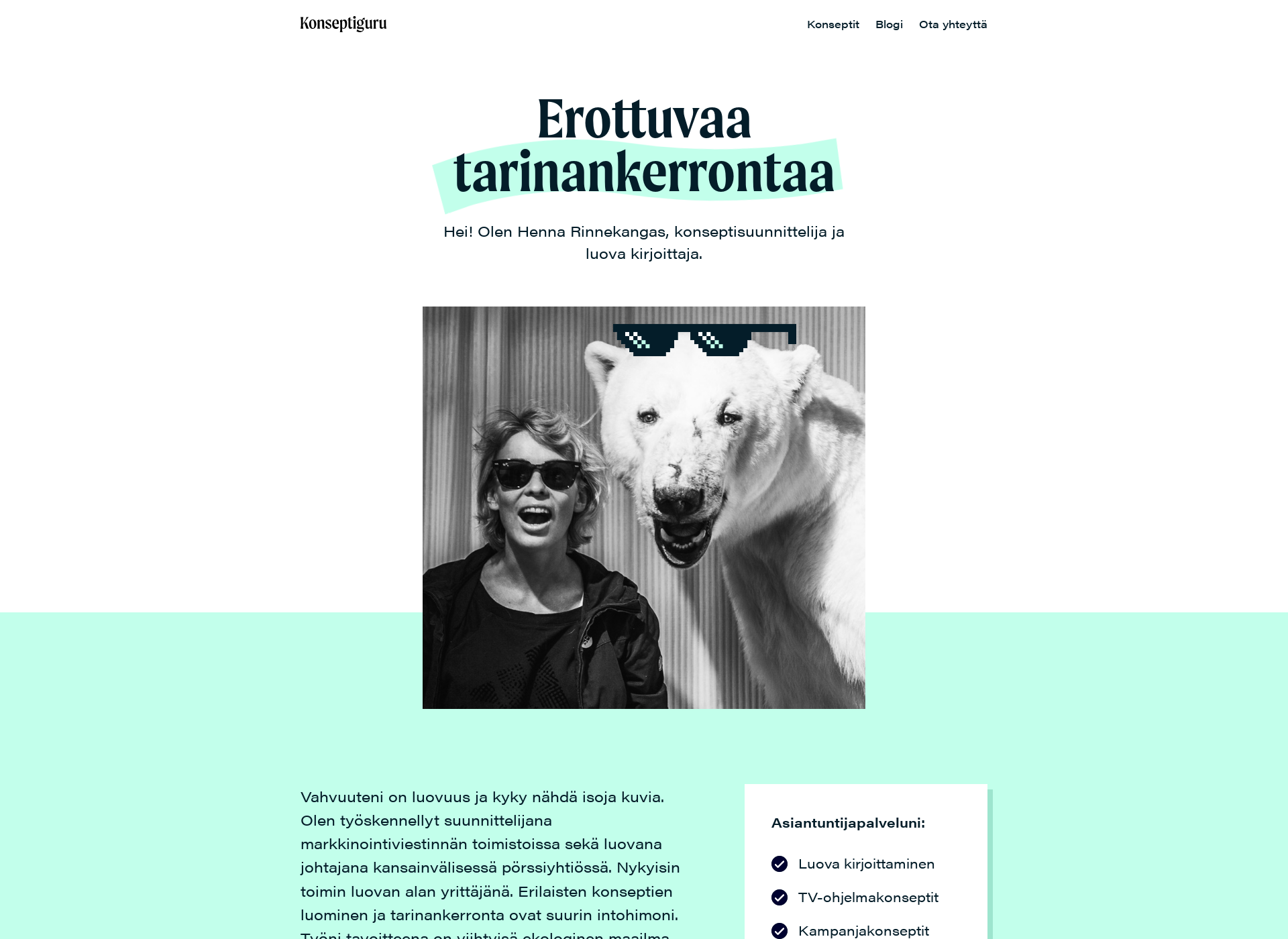 Skärmdump för konseptiguru.fi